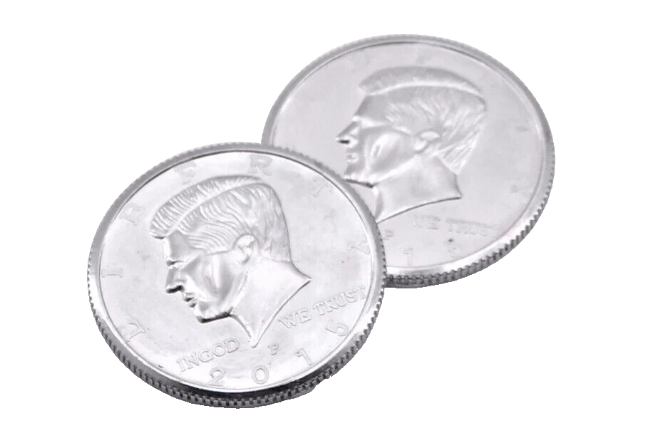 Magic Trick Expanded Shell Half Dollar Appearing Vanish Coin Magicians Prop T7
