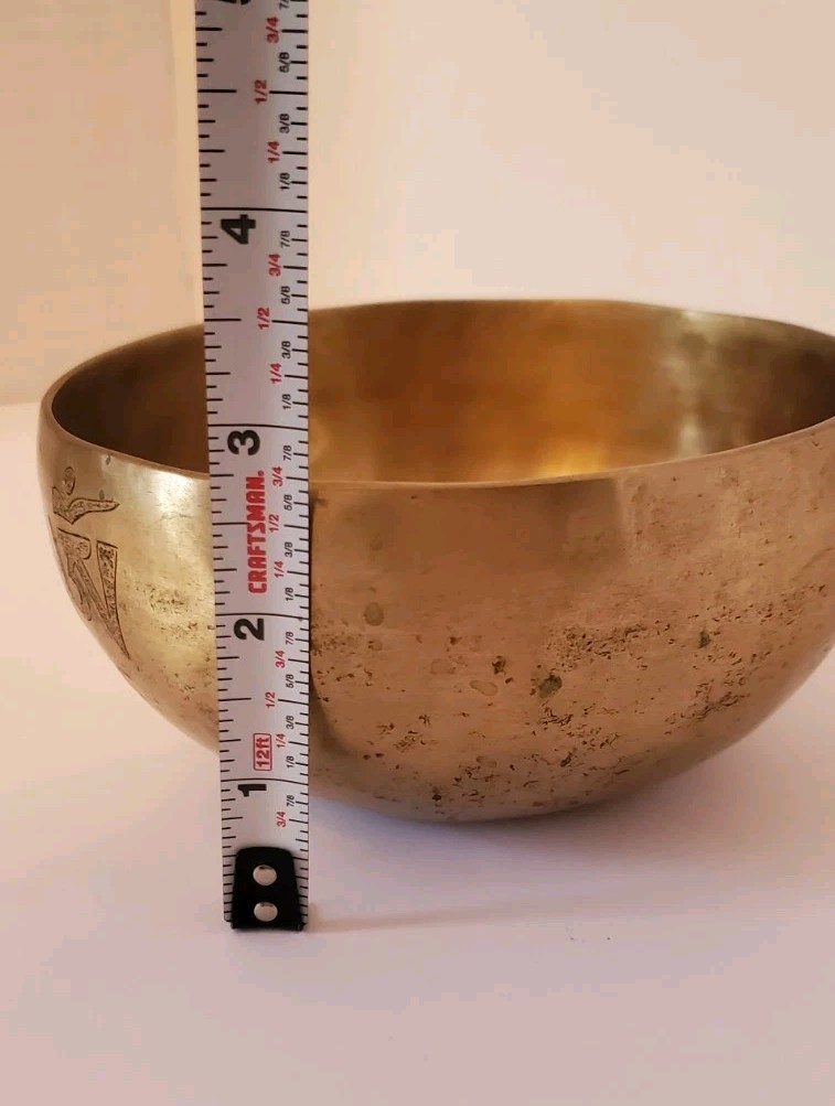 Hammered Tibetan Singing Bowl, 5 1/2 X 3 3/4