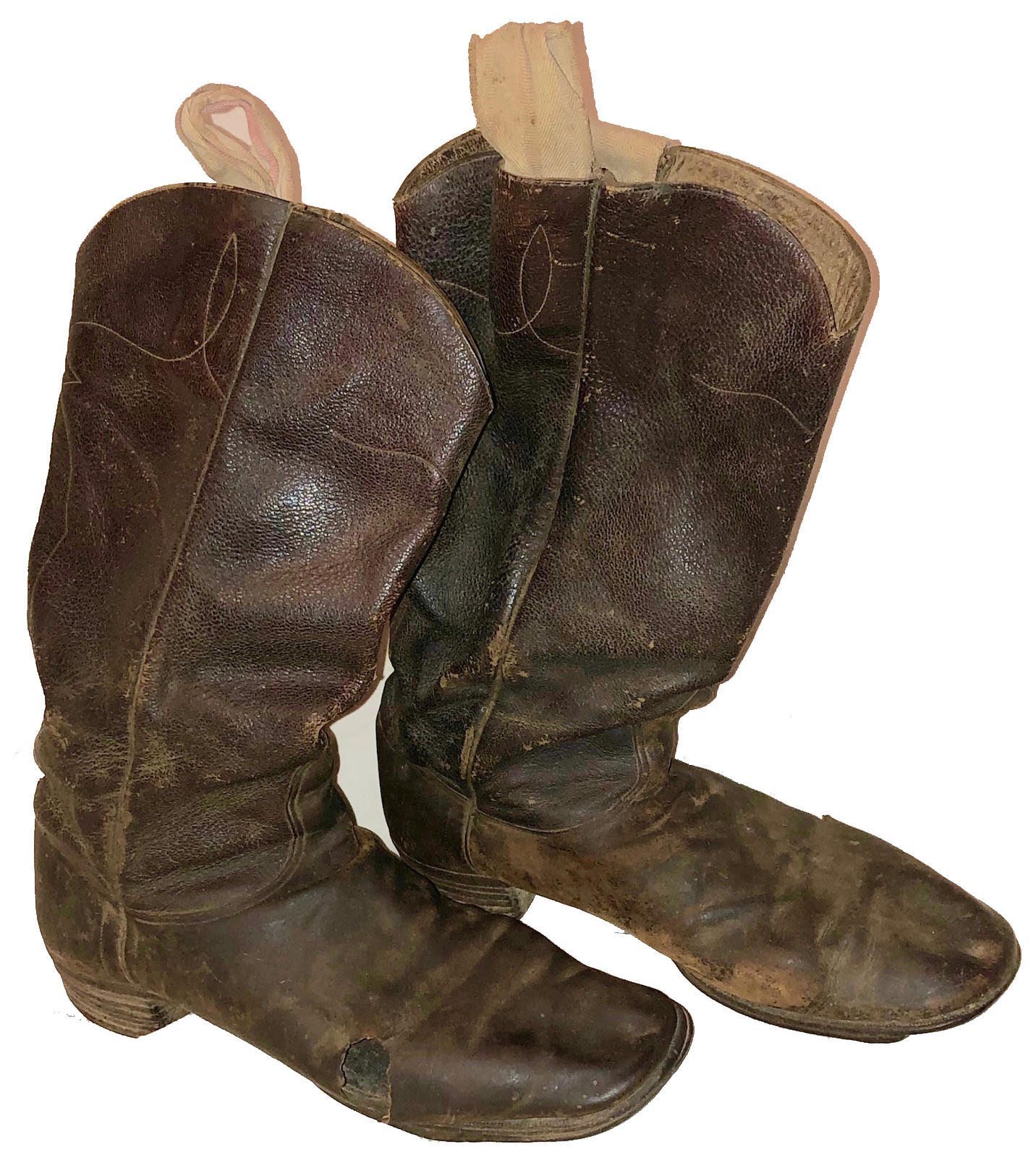 Rare Original Civil War Confederate Id’d 6th Virginia Cavalry Boots