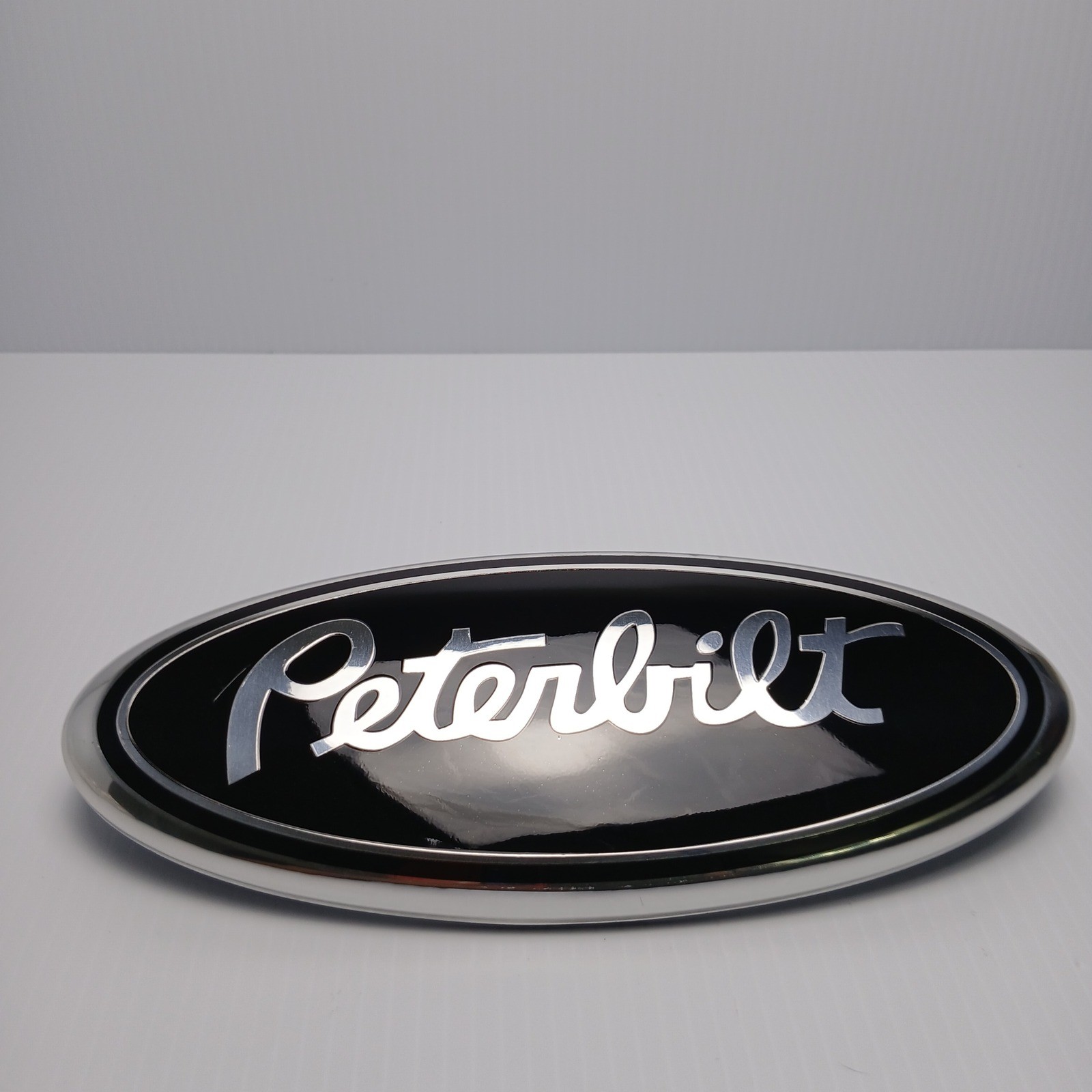 Peterbilt Emblem for Ford F150 Black Silver Grille Tailgate Badge NEW