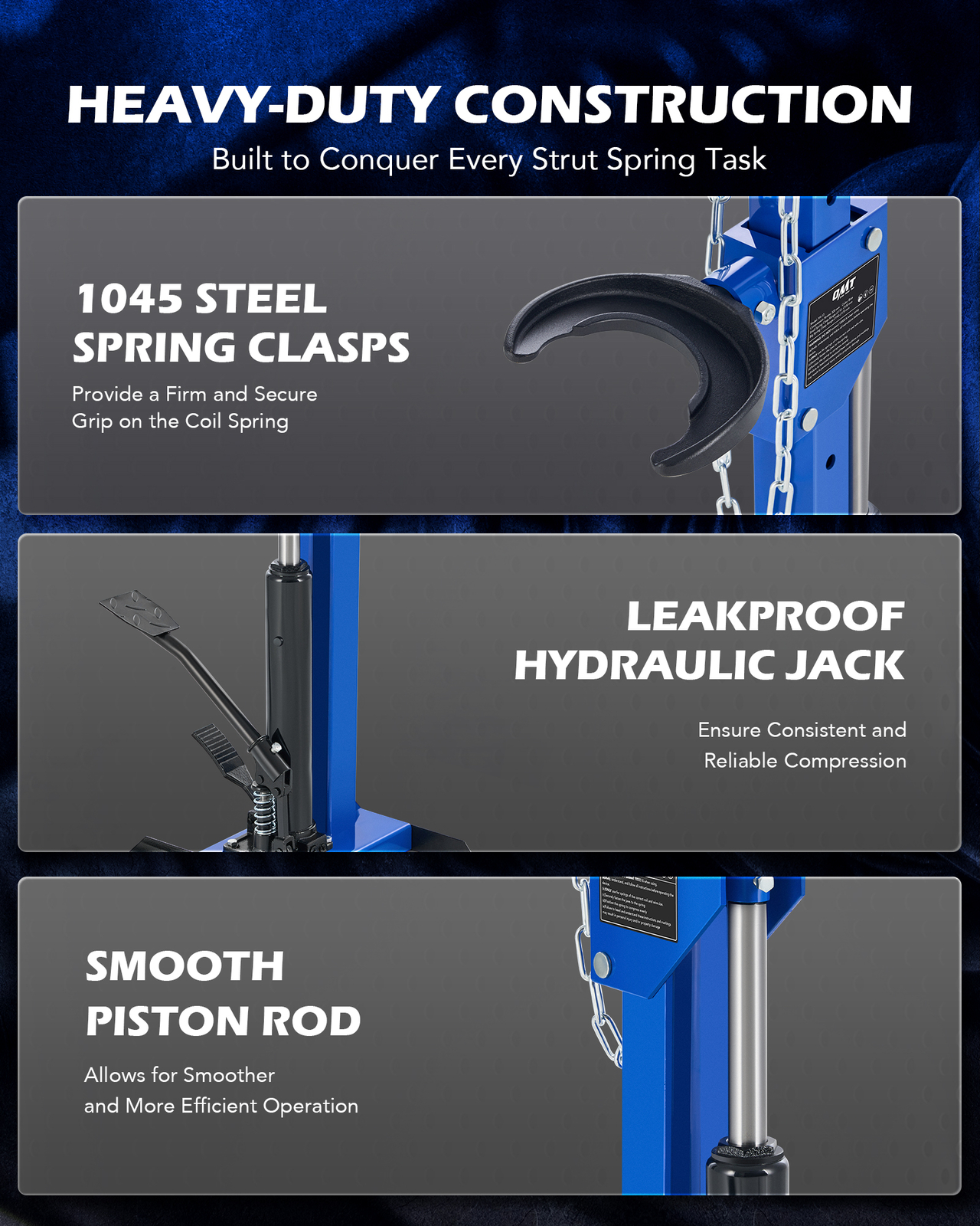 OMT Hydraulic Strut Spring Compressor 4.5 Ton 9920 LBS Auto Coil Compressor