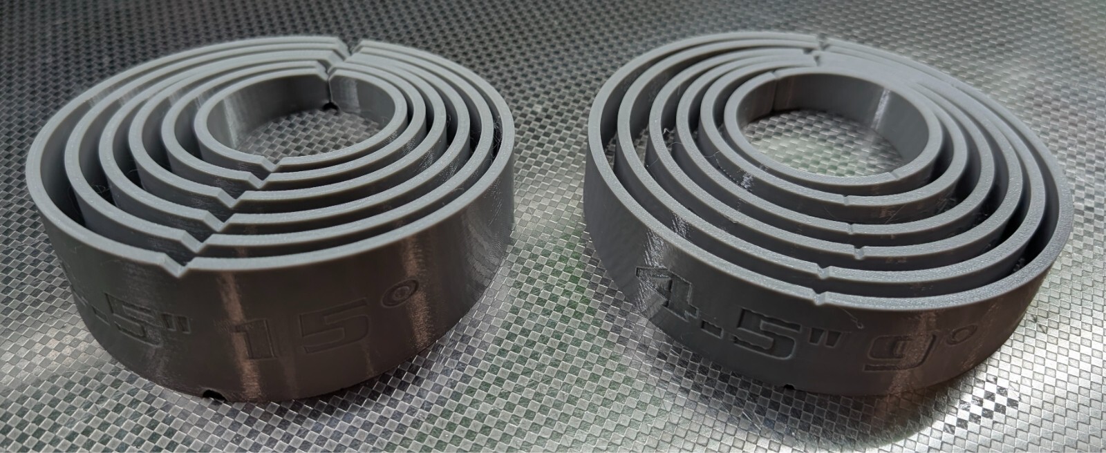 intercooler/ exhaust pie cut guide kit 2"-4.5" 9° and 15° half inch increments