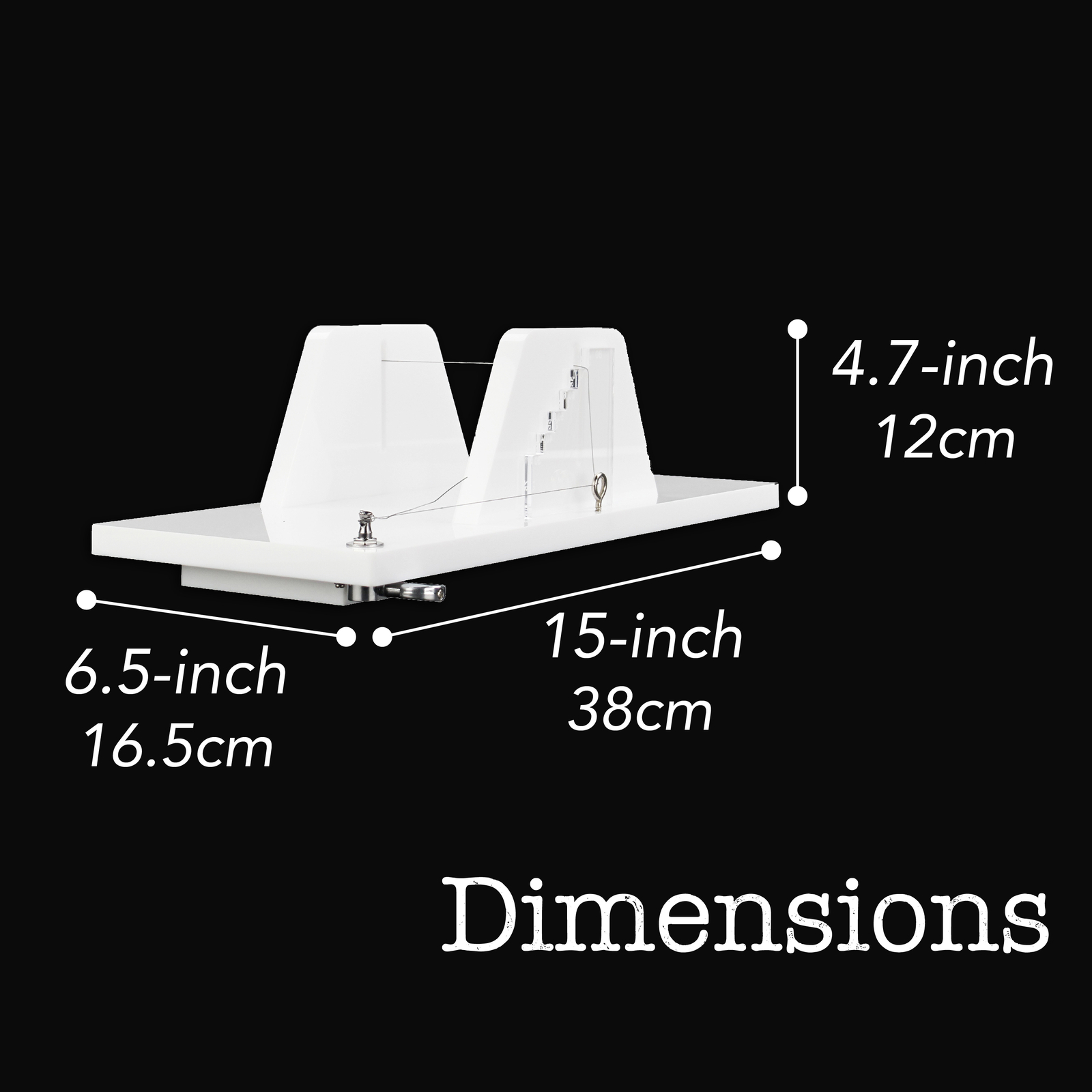 CraftyBook Wire Soap Cutter Slicer - Block Cheese Cutter Board with Wire