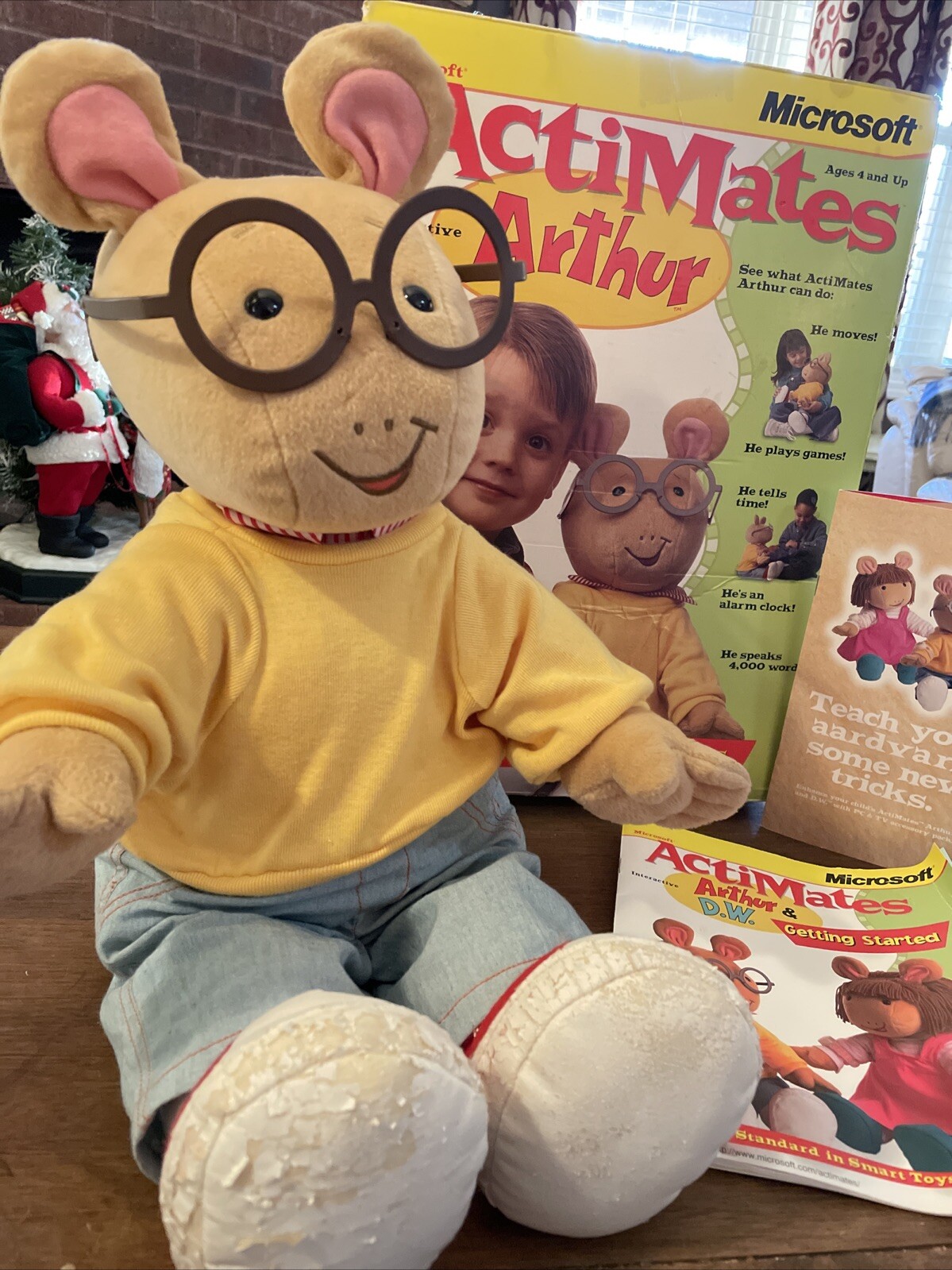 1998 Microsoft Actimates ARTHUR Interactive Talking Plush Toy 22”, Tested