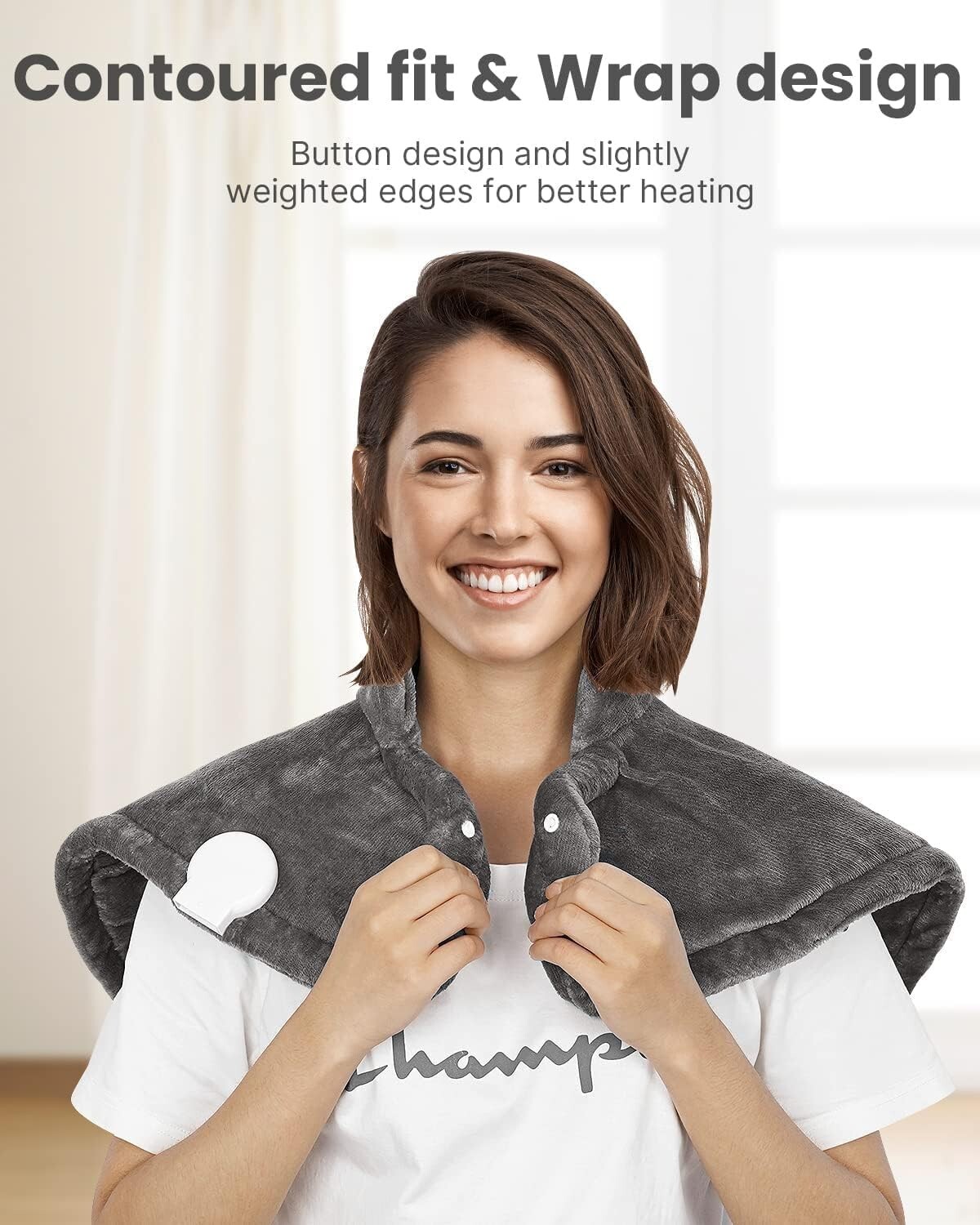 RENPHO Large Electric Heating Pad For Back, Shoulders, Neck 19"x 24" Xmas Gift