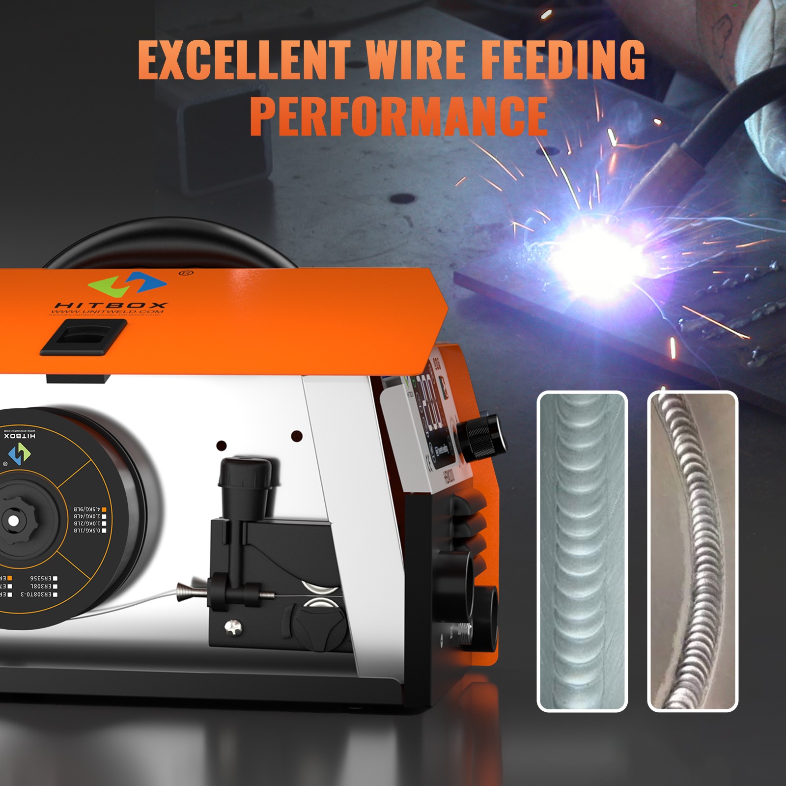 HItbox 9.92lbs 0.03" ER70S-6 Carbon Steel Welding Wire Gas MIG Welding Wire US