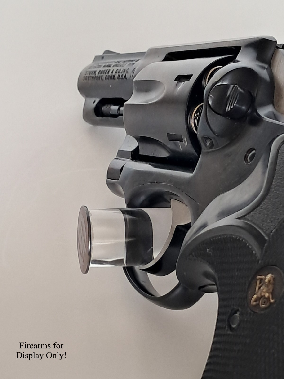 Handgun Firearm Gun Safe Shelf Display Rod - 7/8" SureFire (SF) Enamel Topper