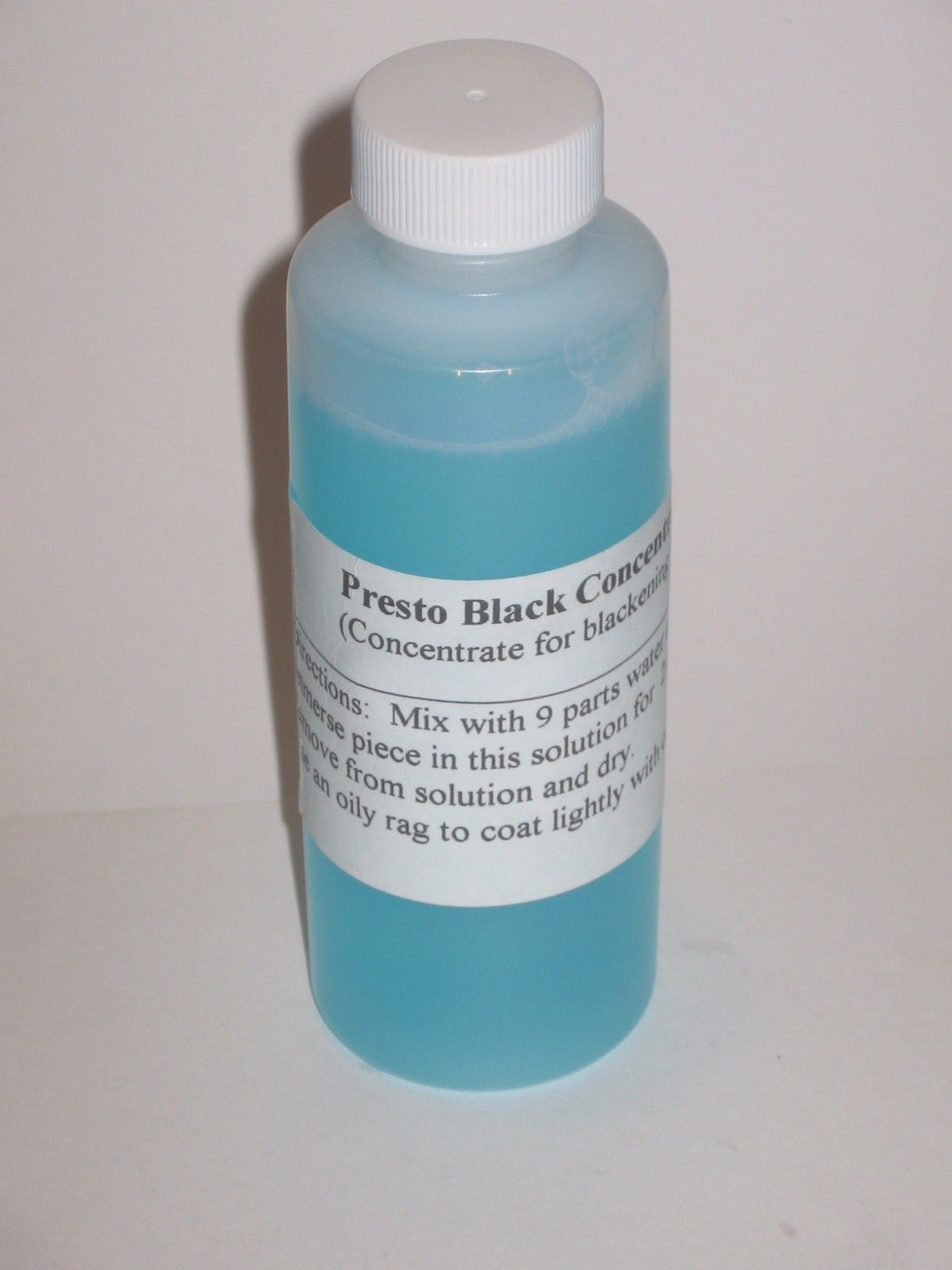 4 oz steel blackening concentrate, makes 2 1/2 pint gun blue / black