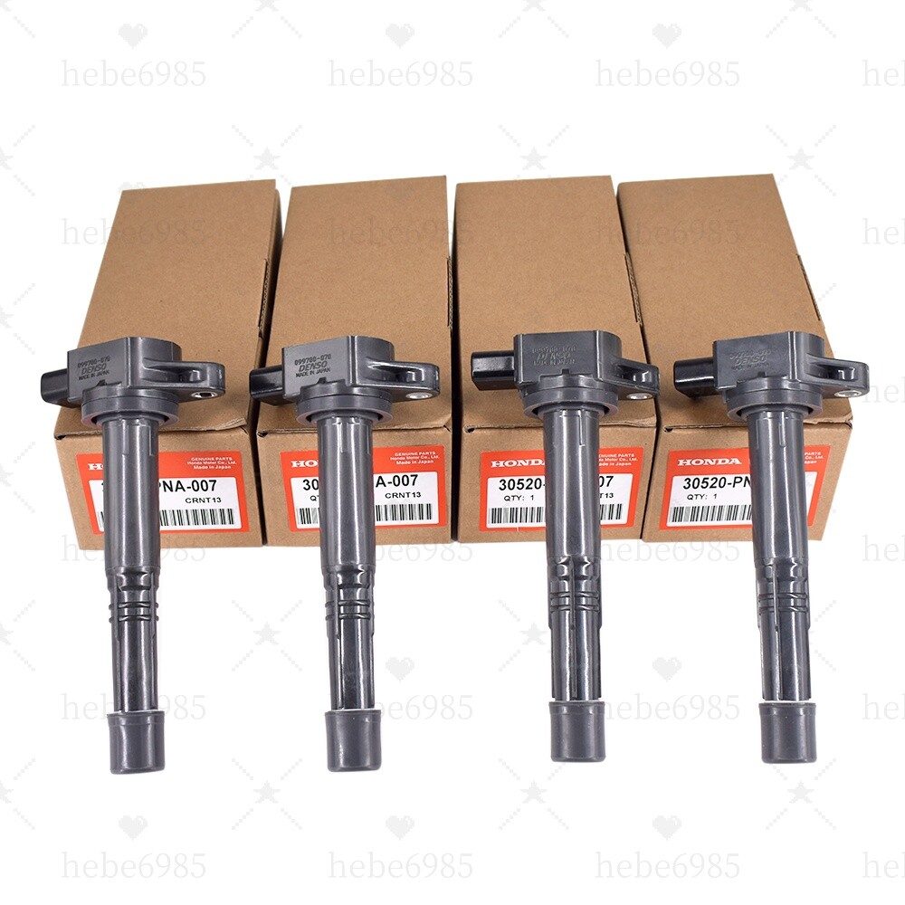 OEM 4X Ignition Coils & 4X Spark Plugs For Honda CR-V Accord Element 2.4L UF311