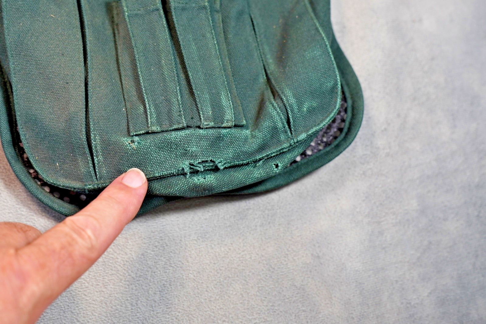 Cabelas 3 Pouch Game Bag Waist Belt L Green Hunting Shooting Adjustable