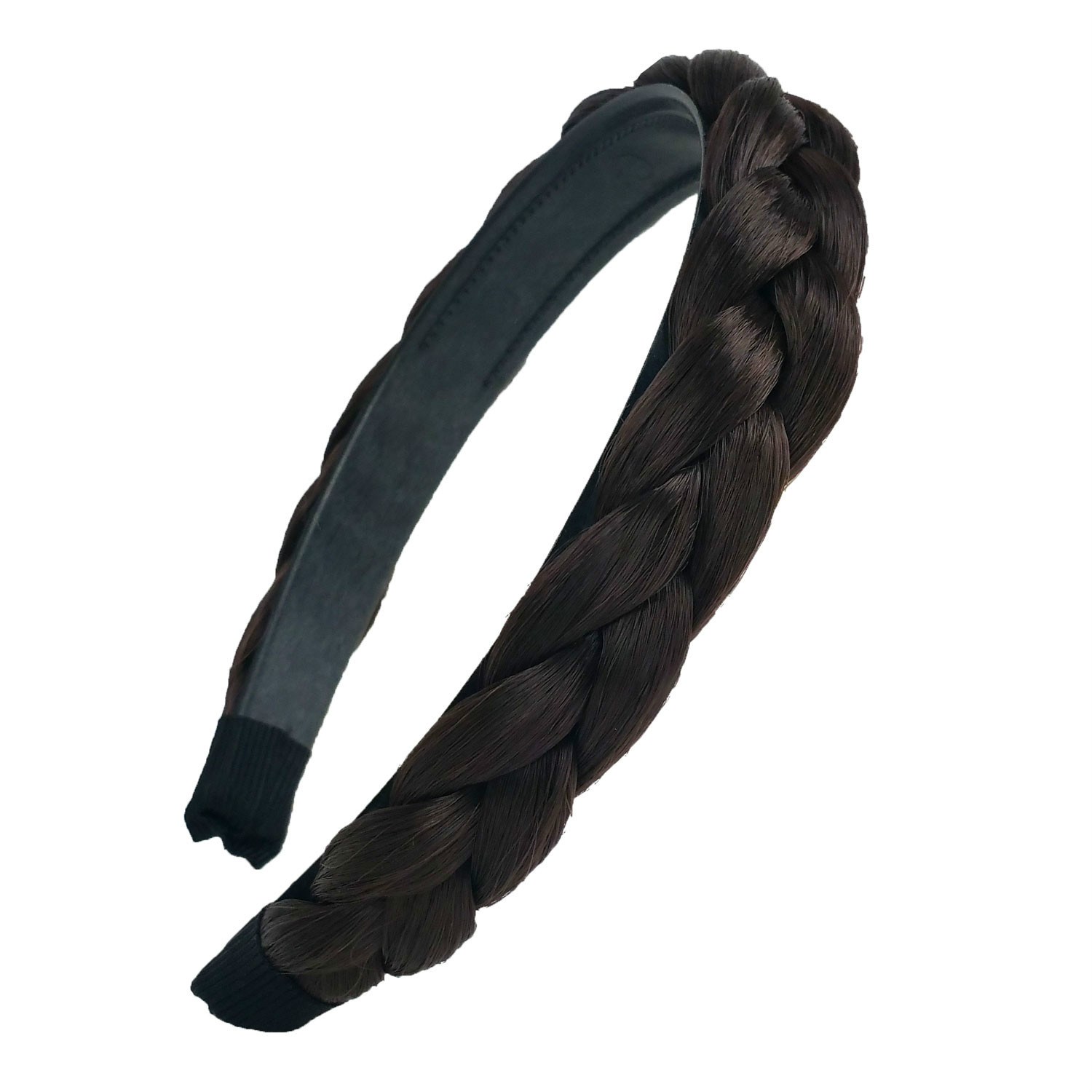 Hair Headband Braided Plaited Headband Synthetic Hairband for Women Girls