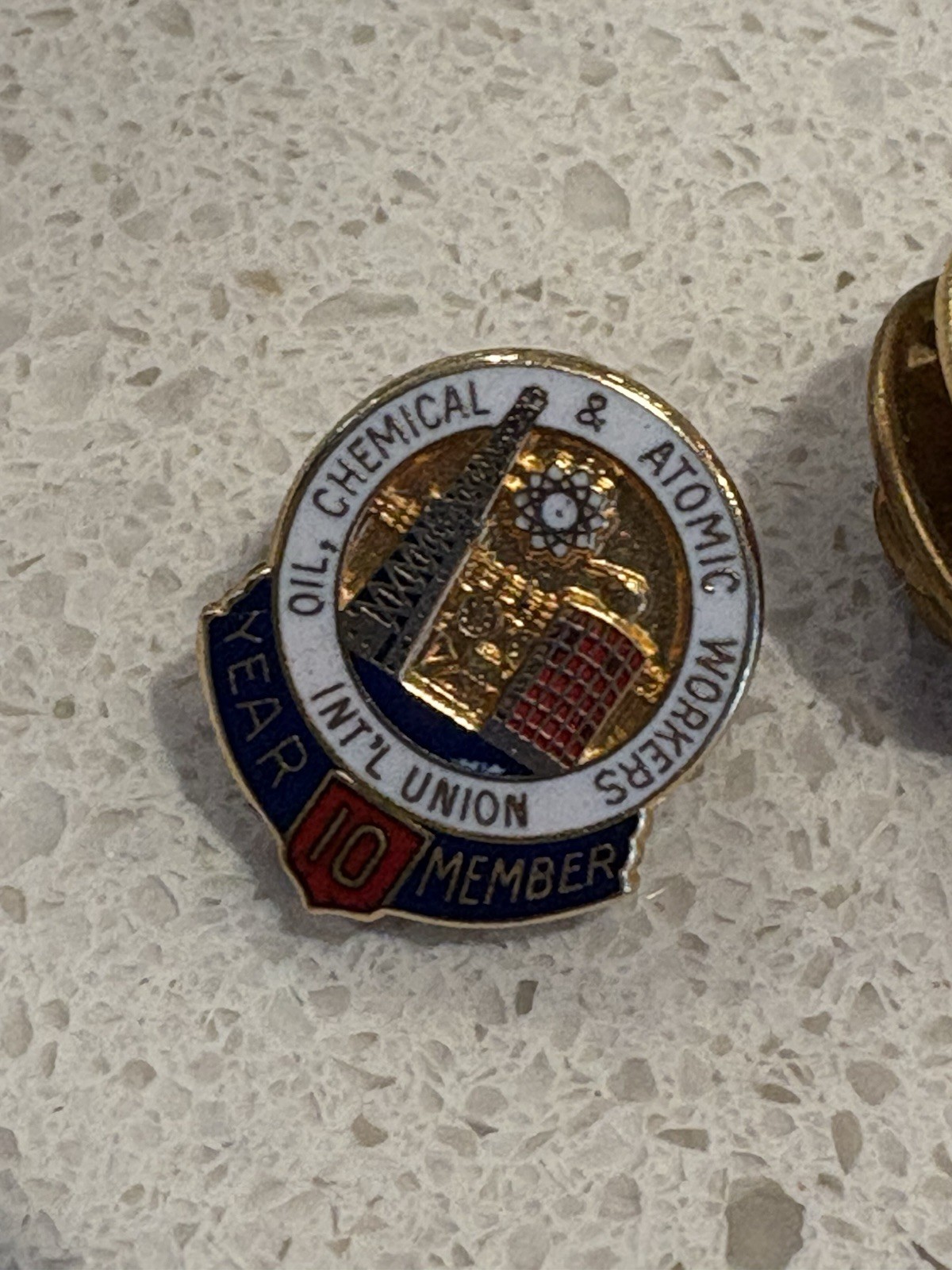 Vintage International Union Oil Chemical & Atomic Workers 10,20,25, & 30