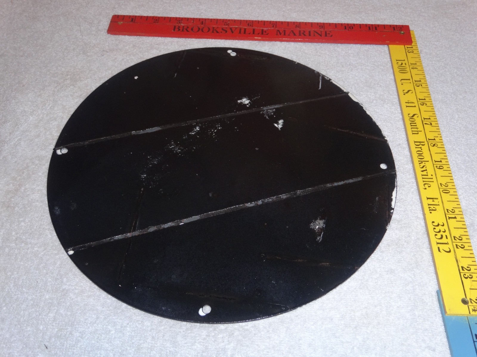 VINTAGE TEXACO AVIATION FEMALE MODEL WW2 AIRPLANE 11 3/4" PORCELAIN GAS OIL SIGN