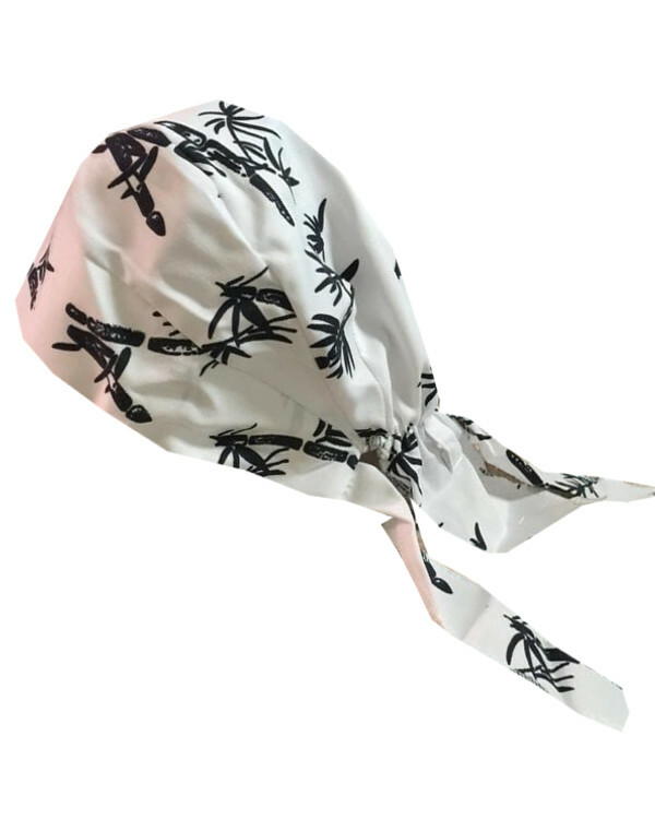 Men Women Skull Cap Biker head wrap, sushi serve bandanna head wrap, head wrap