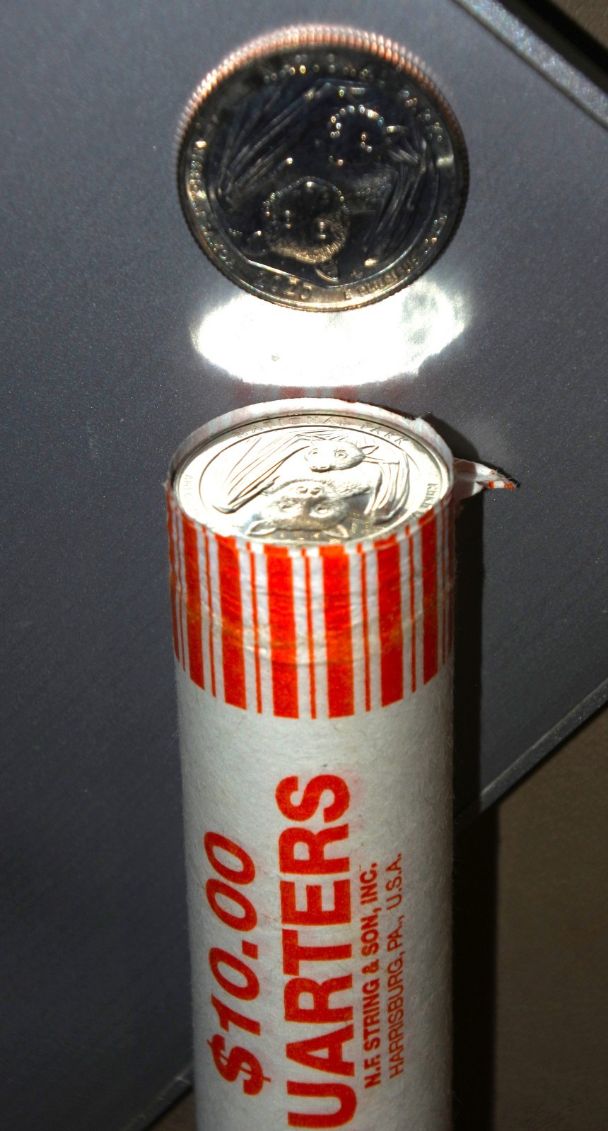 (1) 2020 D UNCIRCULATED American Samoa National Park Fruit Bat Quarter From Roll