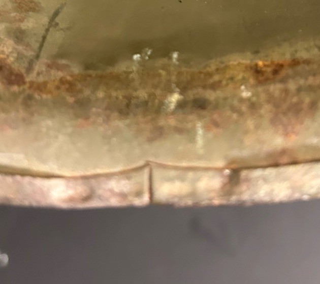 ORIGINAL PAINT 1944 WWII McCord M1 Steel Helmet w/Liner Rear Seam Swivel Bale