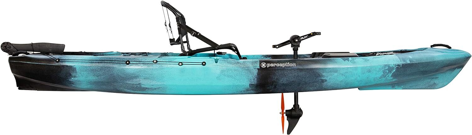 Perception Kayaks Pescador Pilot 12 Sit on Top Pedal Drive Fishing Kayak Dapper