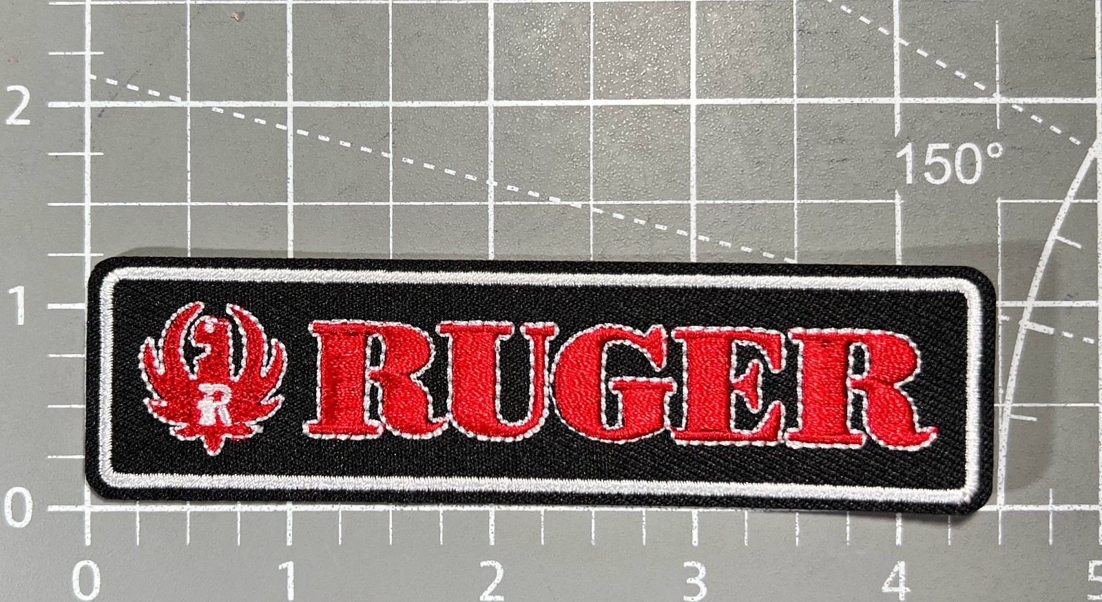Ruger Patch American Firearms Weapons Guns Embroidered Iron On 1.25x4.5"