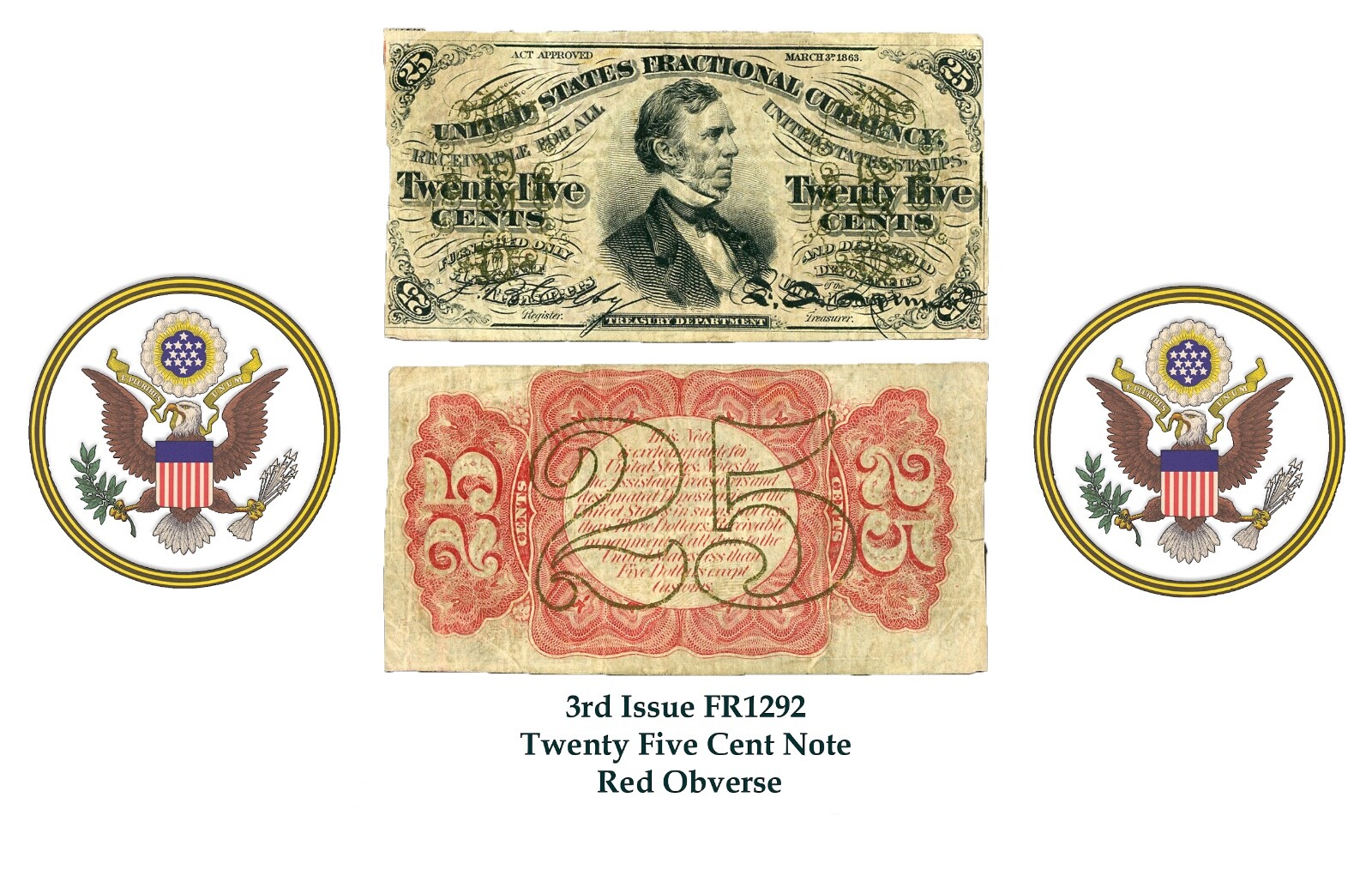 Fractional Currency Book Two of the complete type set 8-1/2" X 5-1/2" Flip Book