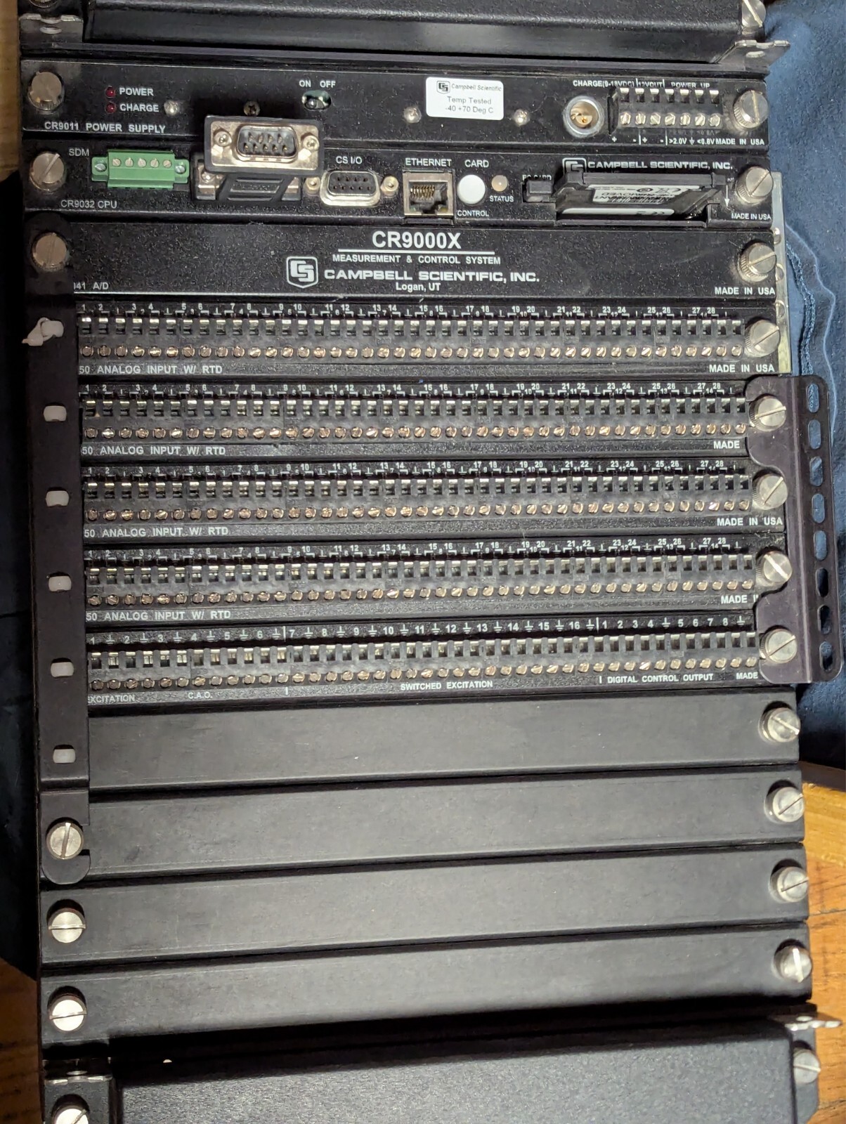 Campbell Scientific CR9000X 128MB modular Measurement & Control System 100Khz