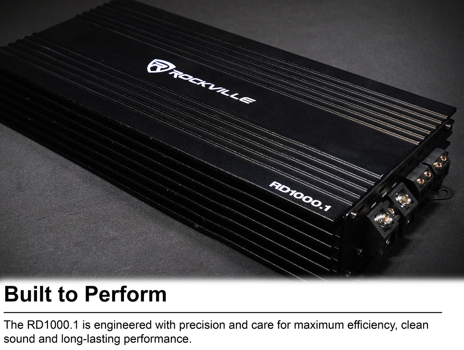 Rockville RD1000.1 1000w RMS @ 1 Ohm (4000w Peak) Mono Amplifier Car Audio Amp