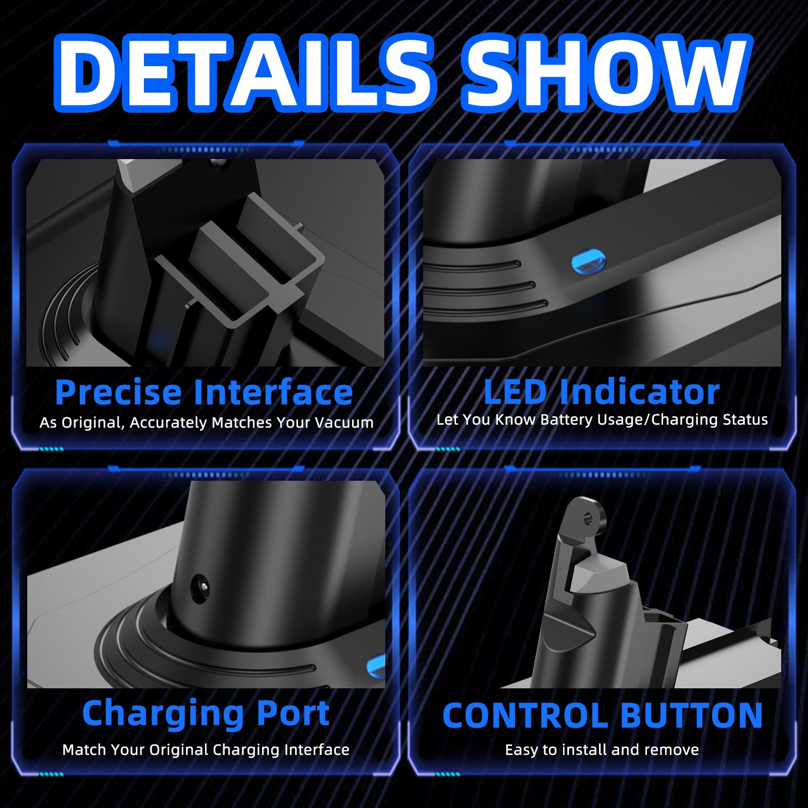 6.0Ah Battery Replace For Dyson DC58 DC59 DC61 DC62 Animal V6 HEPA SV03 SV08 US