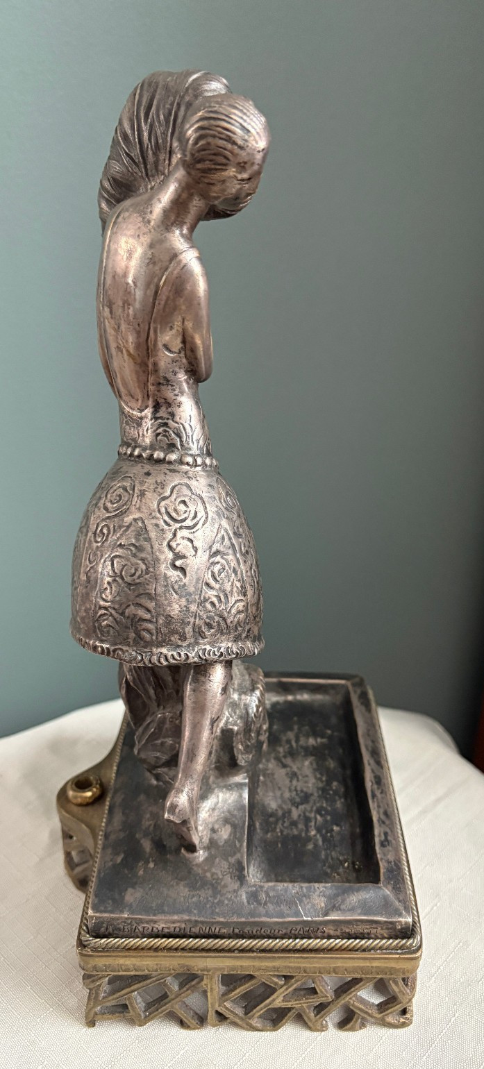 Antique Bronze Dancer Sculpture F. Barbedienne Foundry Fondeur - Henri Le Roux