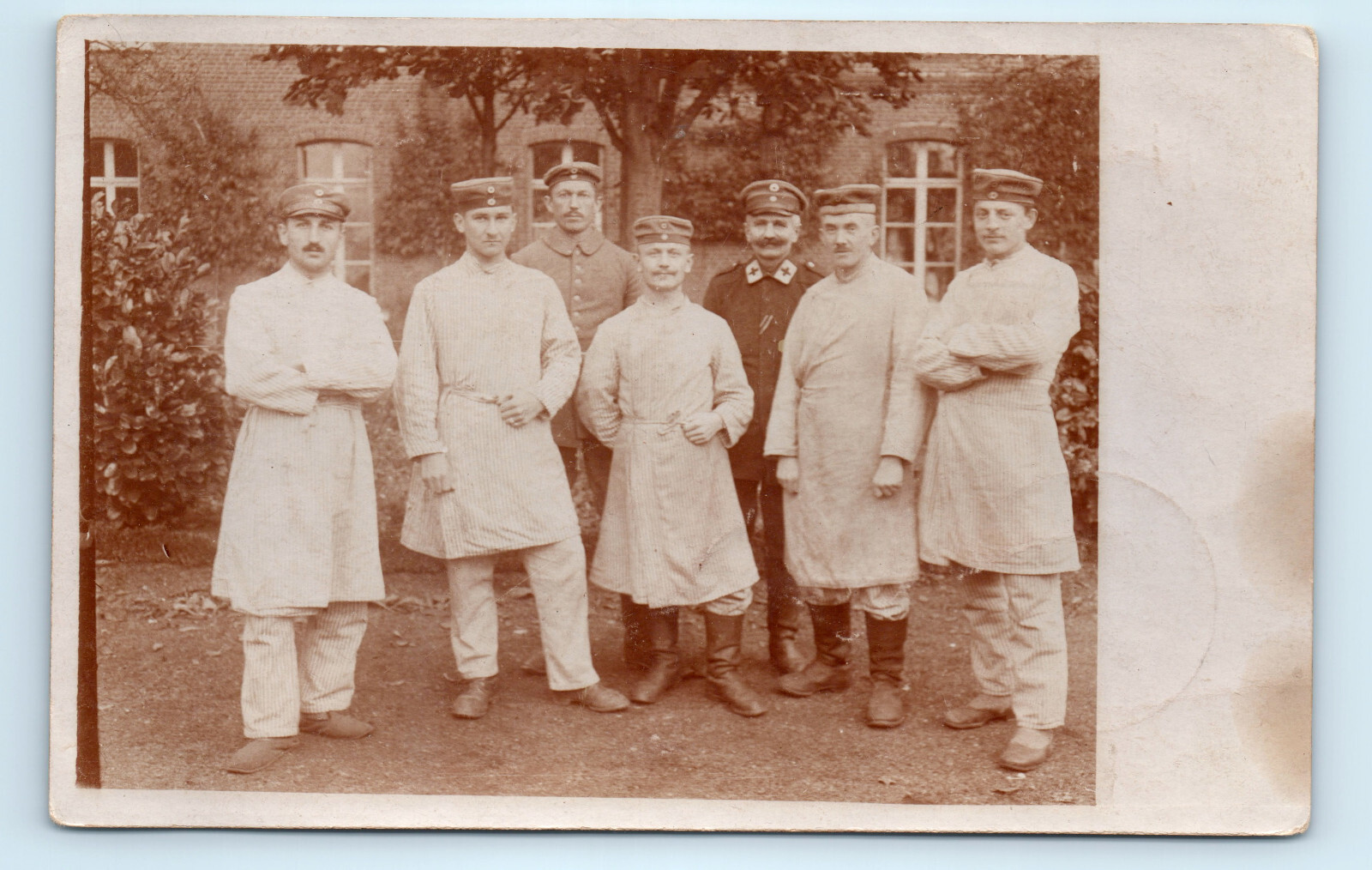 WWI German Soldiers Medic Uniform Real Photo Postcard RPPC Medical