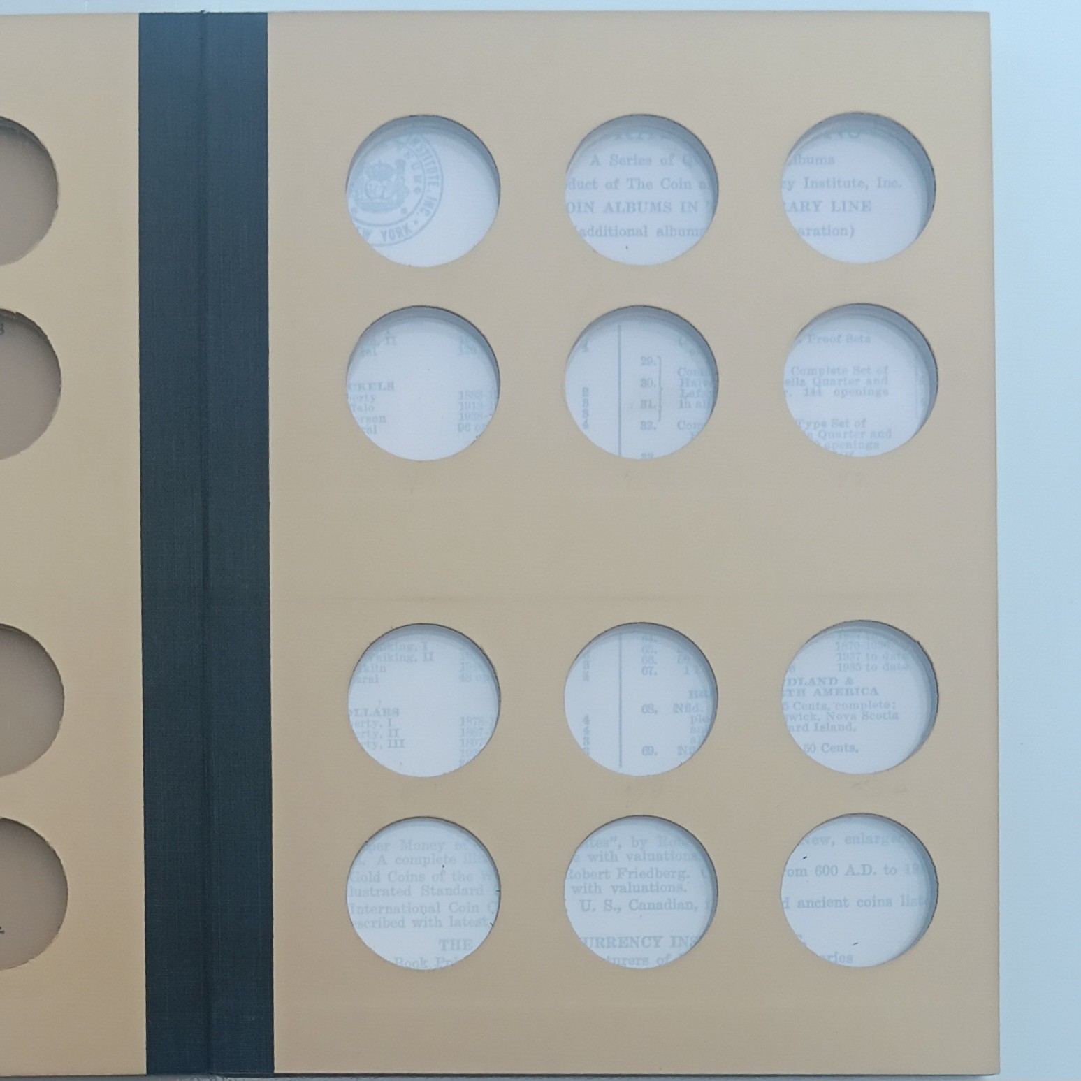 Lot Of 2 Library Of Coins General Blank Half Dollar 50c Size Stock Album VOL. 22