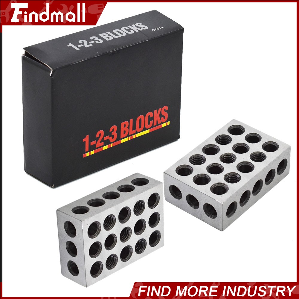 4 Matched Pair Ultra Precision 1-2-3 Blocks 23 Holes .0001" Machinist 123 Jig