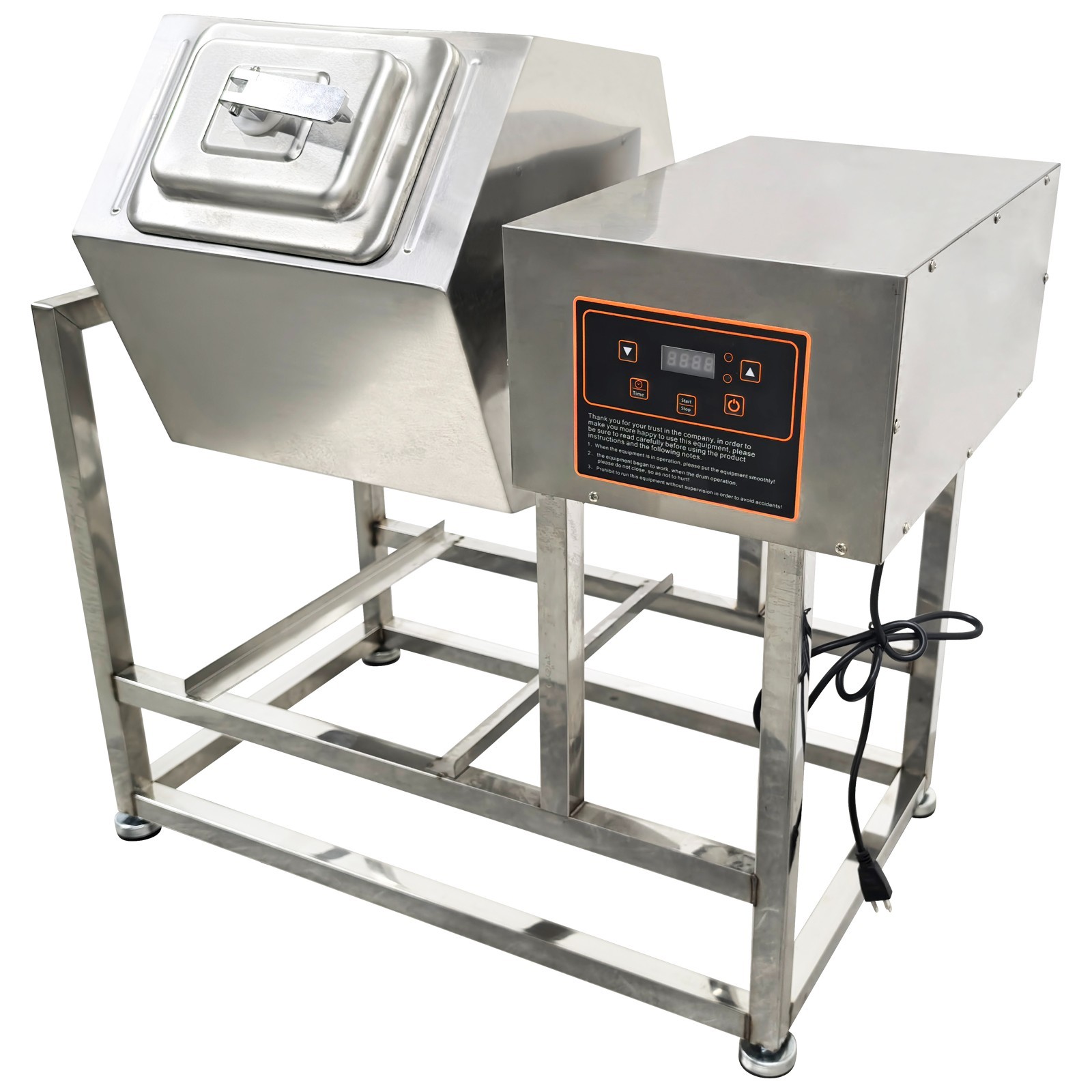 70L Commercial Meat Tumbler Marinator Machine Stainless Steel Electric Food Mari
