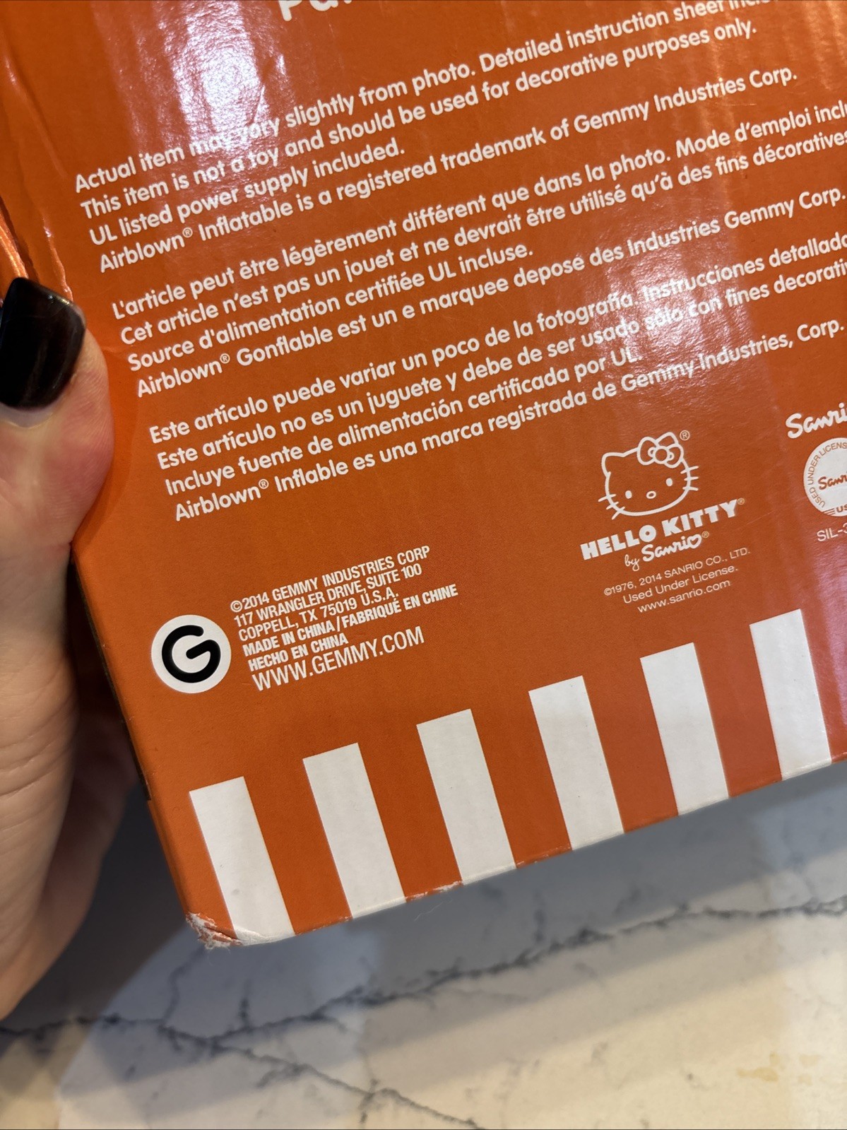 2014 Gemmy Hello Kitty RARE Witch Halloween Airblown Inflatable 3.5’ Yard