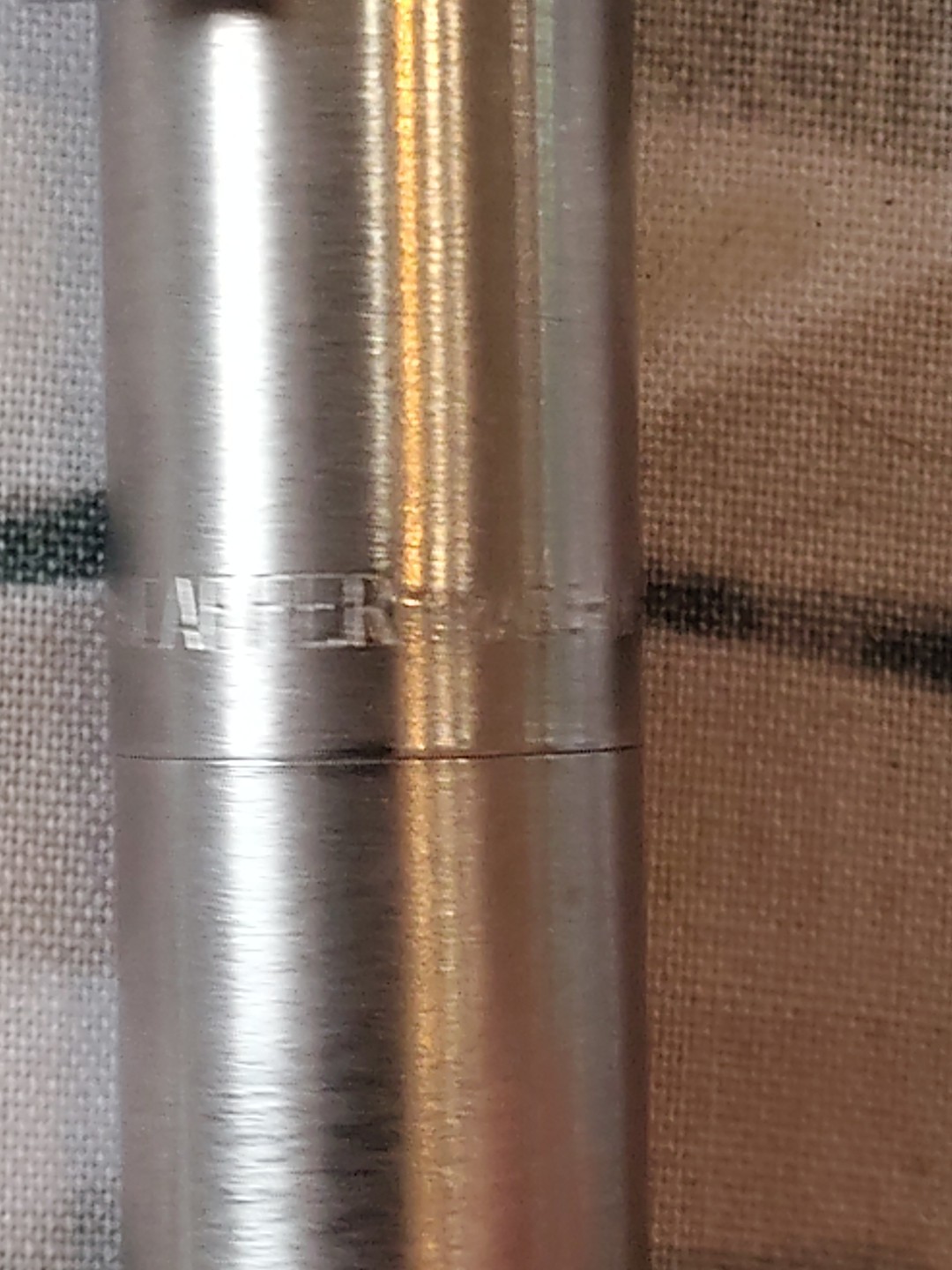 Sheaffer Targa Brushed Stainless Steel Fine Nib Fountain Pen Australia