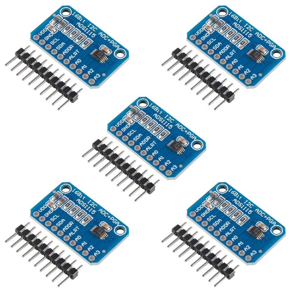 5pcs ADS1115 16-bit ADC 4-Channel Analog Digital Module I2C Communication