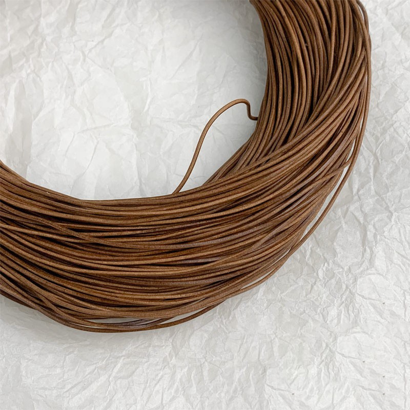 Round Real Genuine Craft Jewellery Leather String Cord Lace Thongs 0.8mm/1mm~6mm