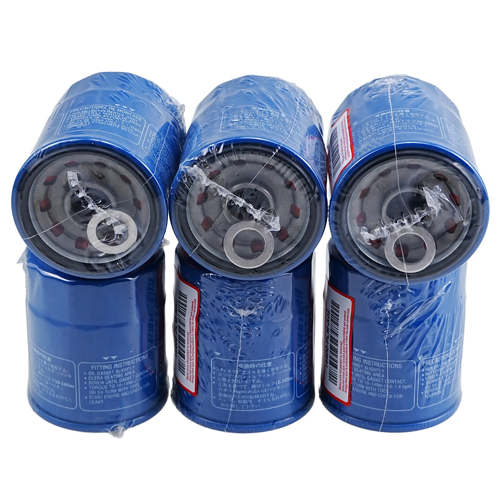 6Pcs OEM 15400-PLM-A02 Oil Filters WITH Drain Plug Washer For Honda NEW