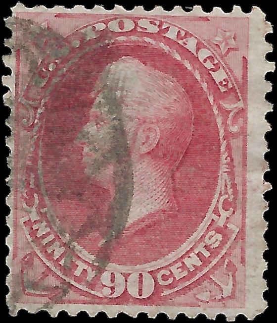 1873 USA - Scott 166 90c Perry - Nice Rosey Color