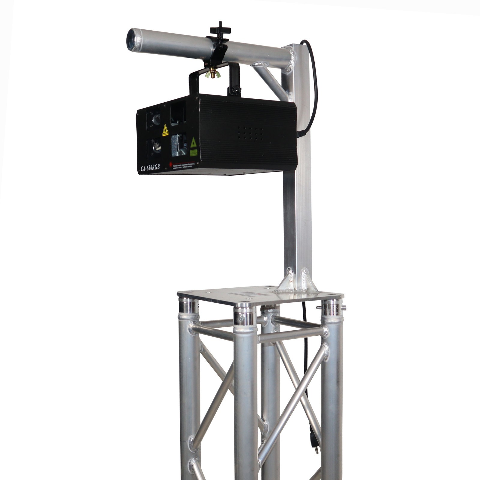 2 prox lighting truss mount top plates w/ arm for overhead stage dj lighting