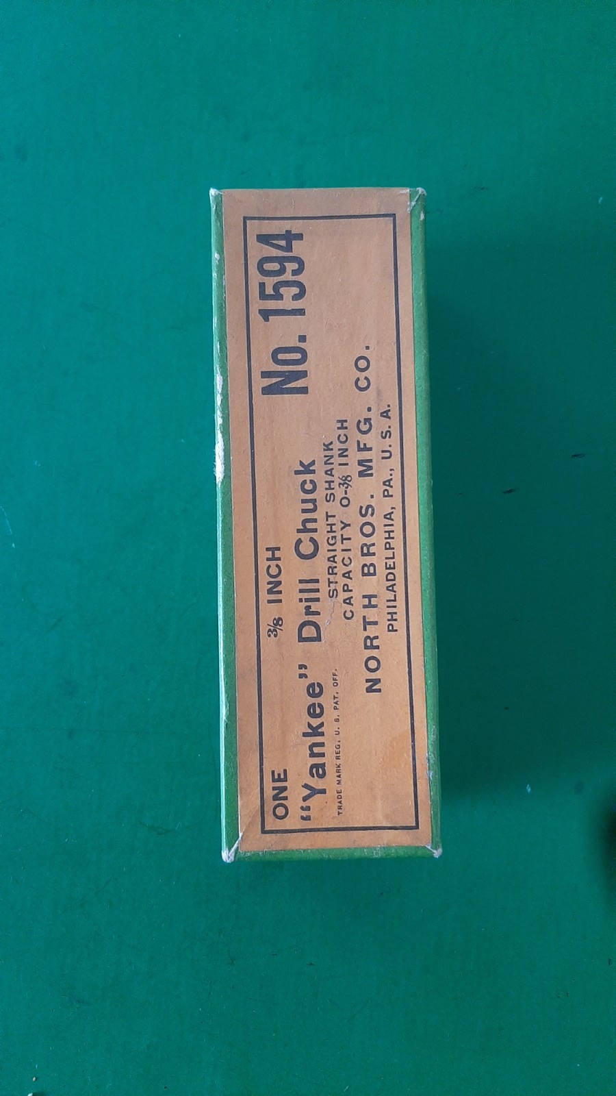 NOS NEW 3/8" Yankee Drill Chuck No. 1594 1/2" Straight Shank North Bros MFG