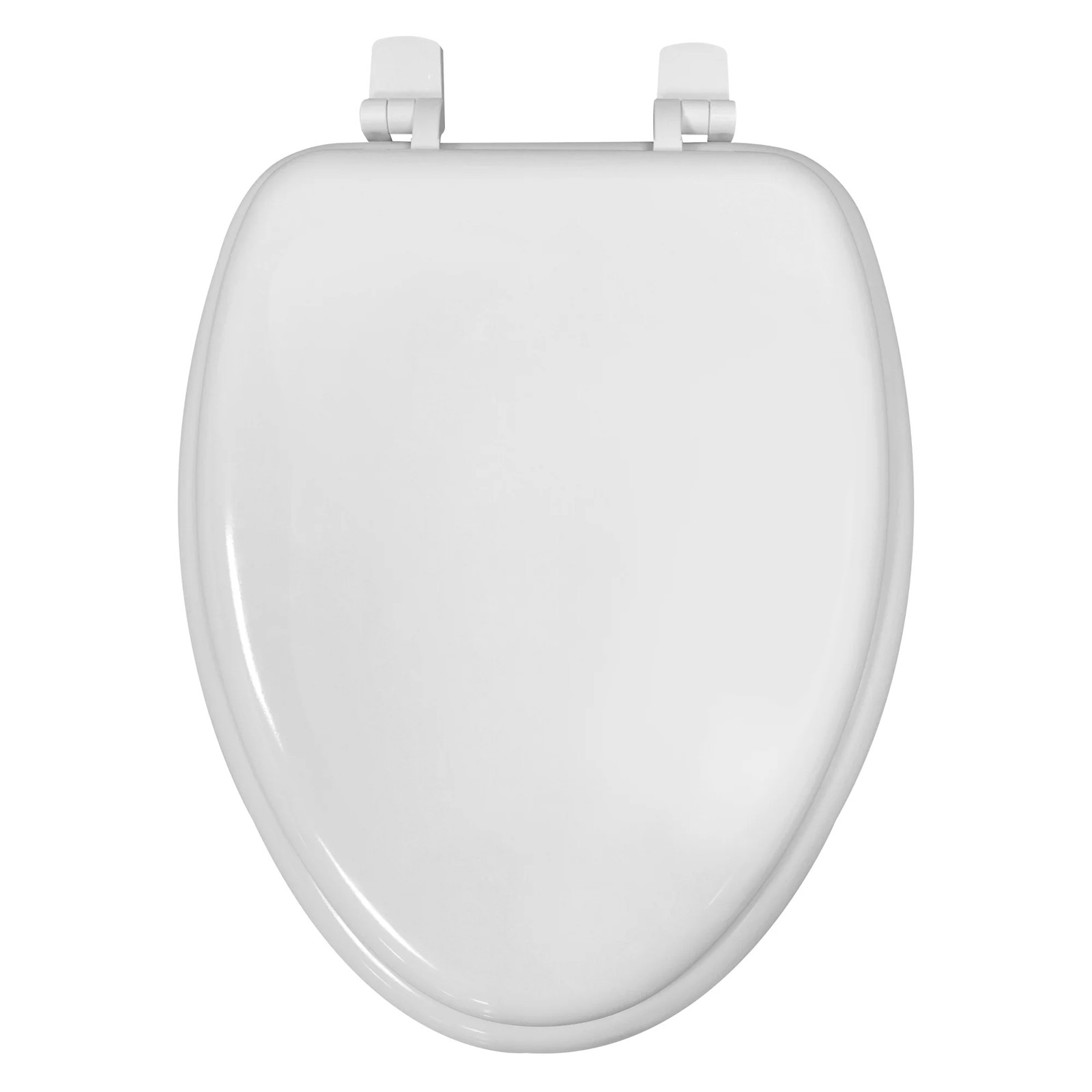 White Elongated Toilet Seat Durable Bathroom Replacement Easy Install