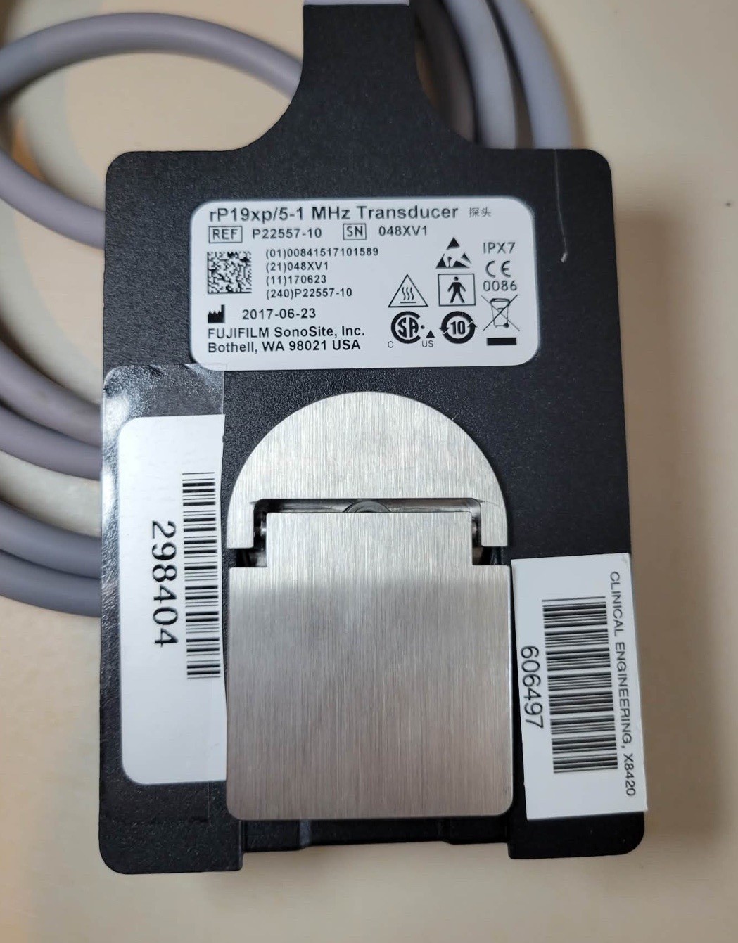 Fujifilm Sonosite C60xp 5-2 MHz Curved Ultrasound Transducer Probe Ref P14561-20