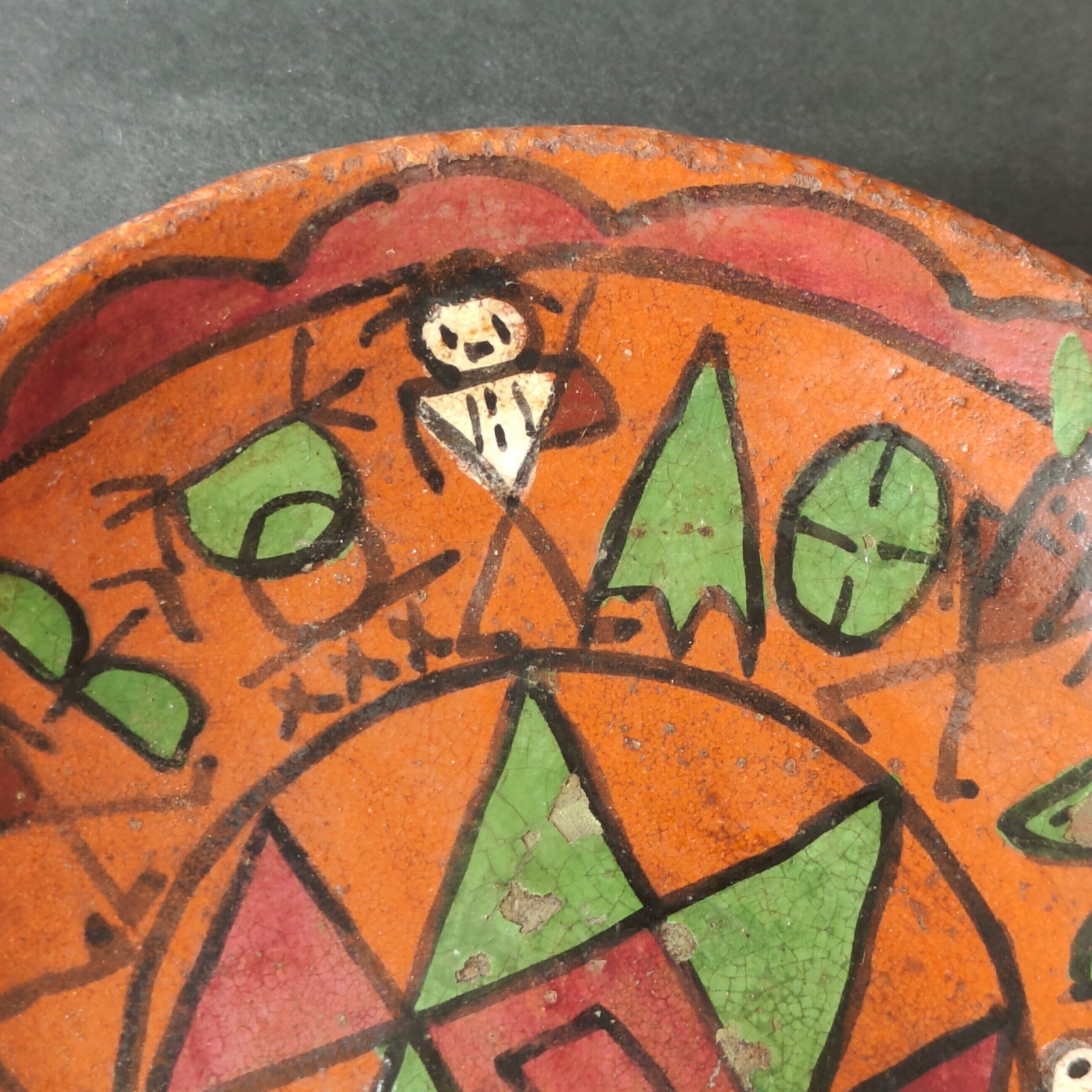 Pamunkey Indian Reservation 6“ Pottery Plate "Laughing Water" Signed READ SEE