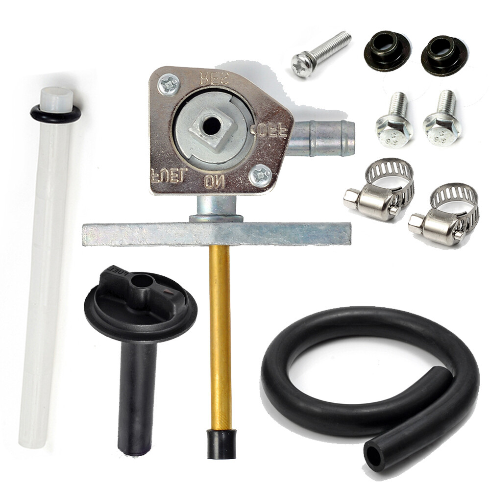 Tank Fuel Valve Petcock With Lever Screws For Honda Rancher 350 TRX350 2000-2006