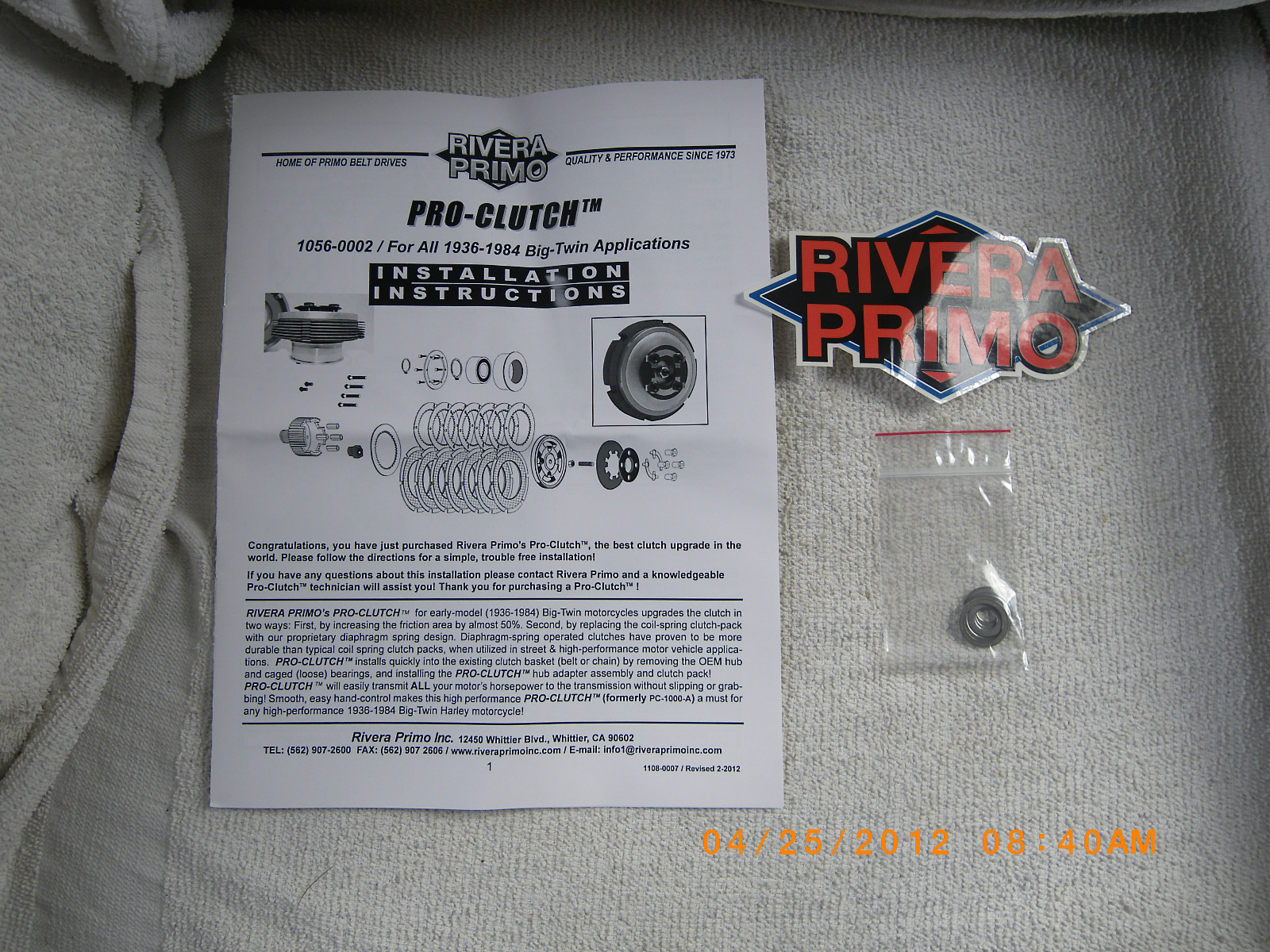 PRIMO Rivera PRO-CLUTCH for Harley 1936 to 1984 ***100% USA MADE! ships ASAP!