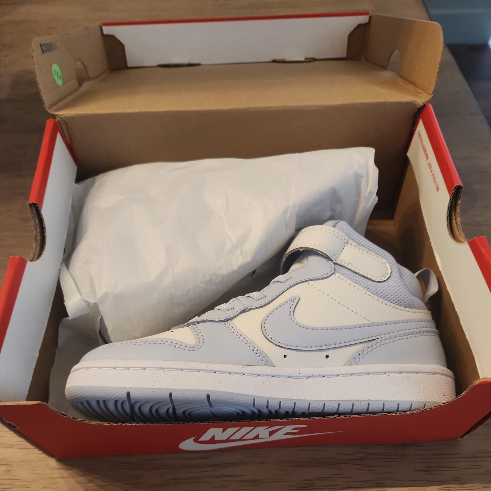 Nike Court Borough Mid 2 PSV Kids 1Y Platinum tint/ghostwhite Sneaker CD7783 014