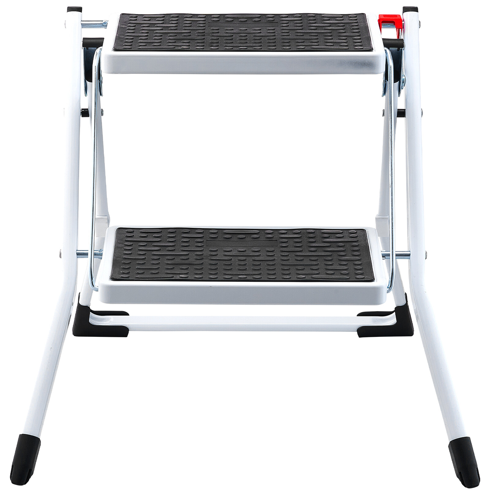 VEVOR Step Stool Ladder 2-Step Foldable 3 Adjustable Height Max Load 330lbs