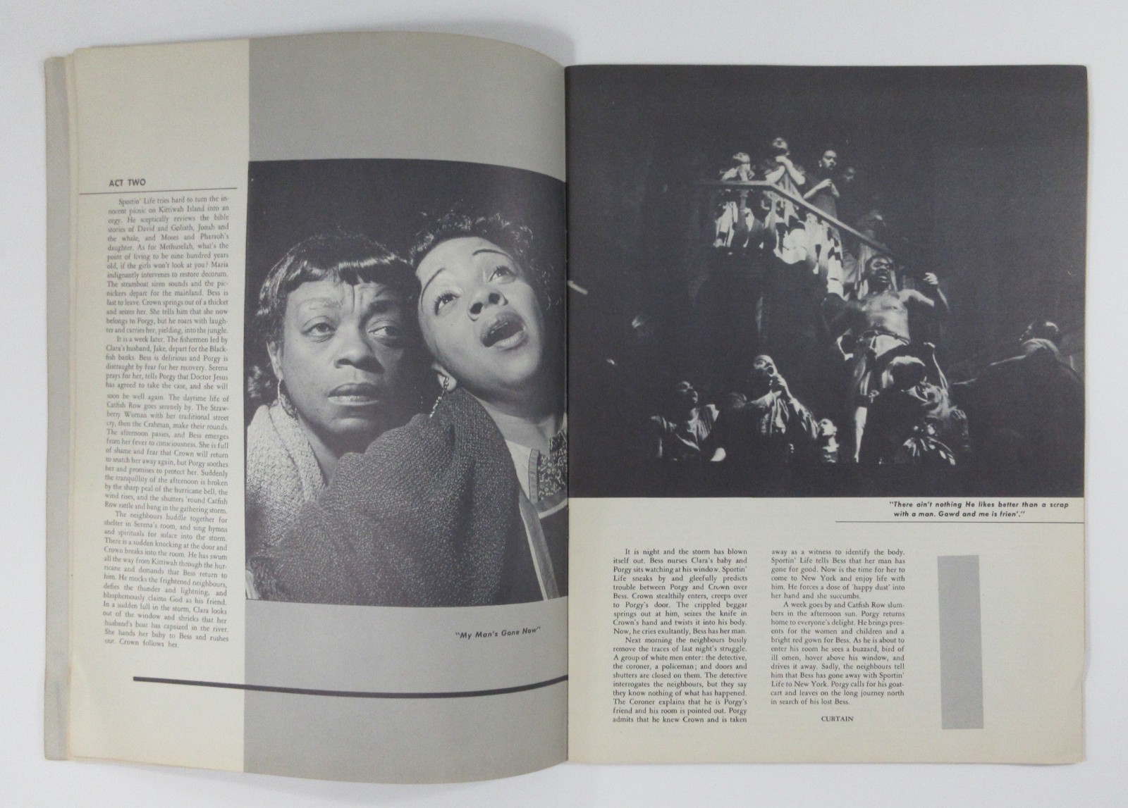 Porgy & Bess Theater Program Cab Calloway Helen Dowdy Ira George Gershwin 1953