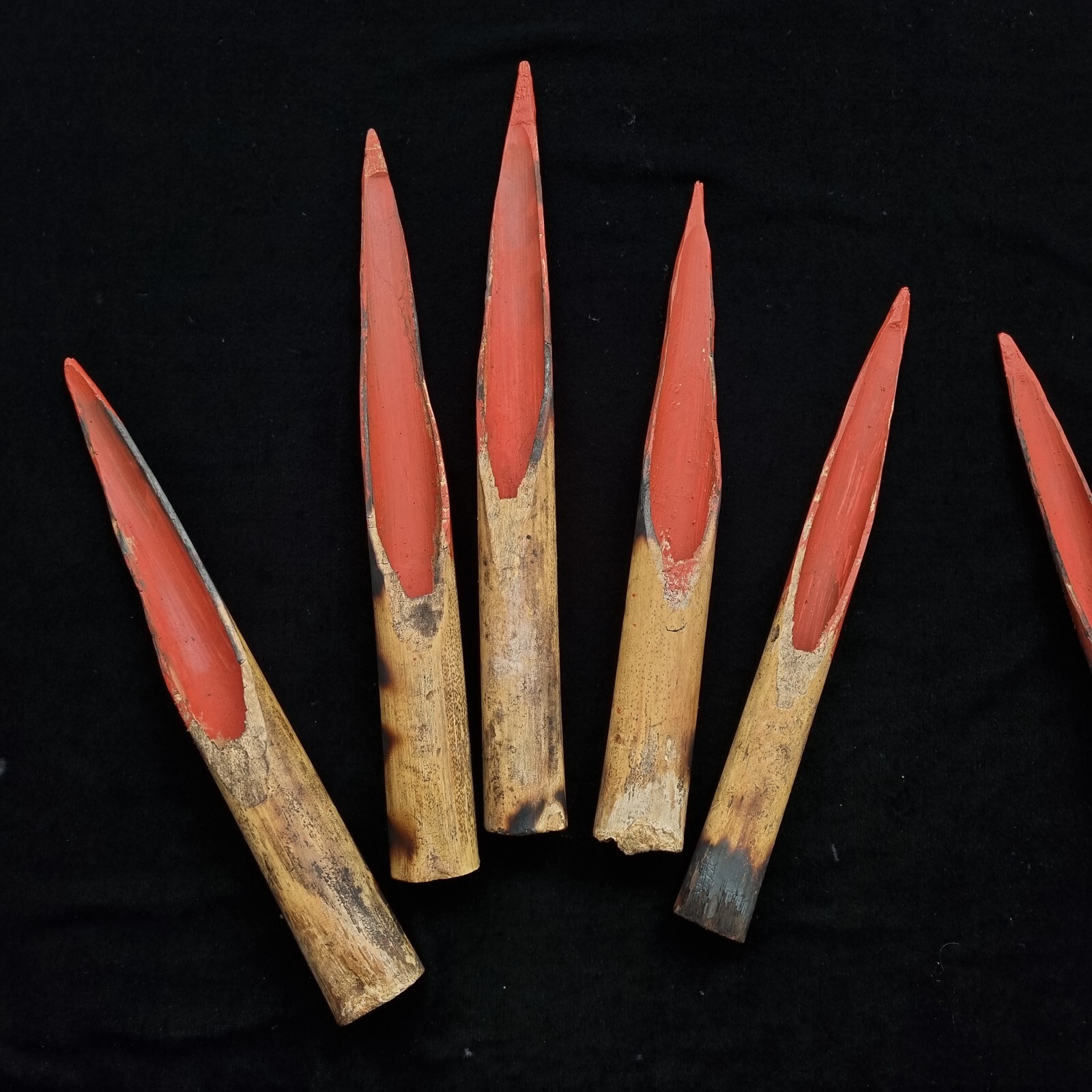 Asmat Bamboo Asaro Claws Mudmen Headhunter Papua New Guinea Carved Wooden Art