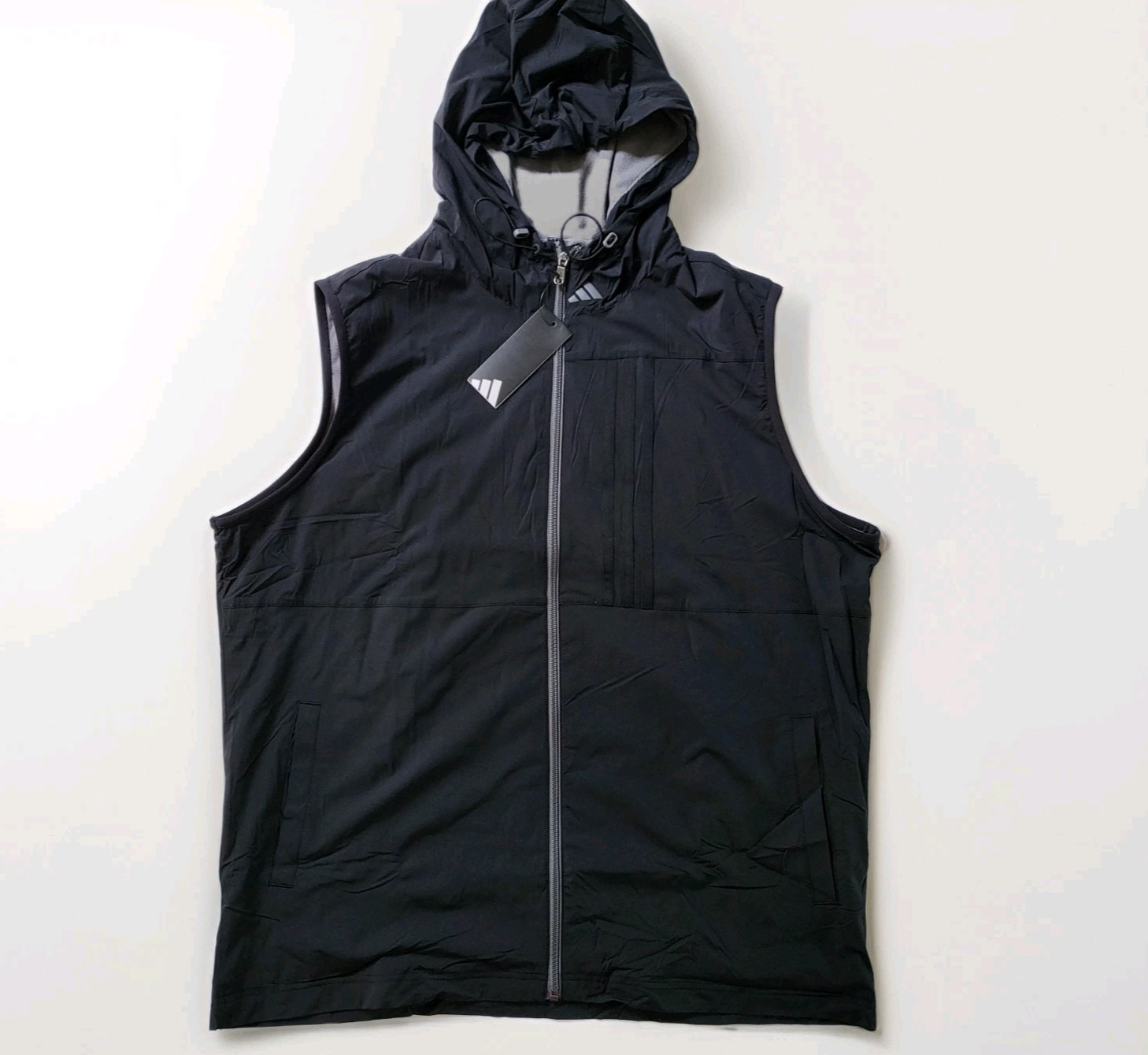 adidas Hoodie Fleece Lined Jacket Full zip Hooded Jacket Size XL