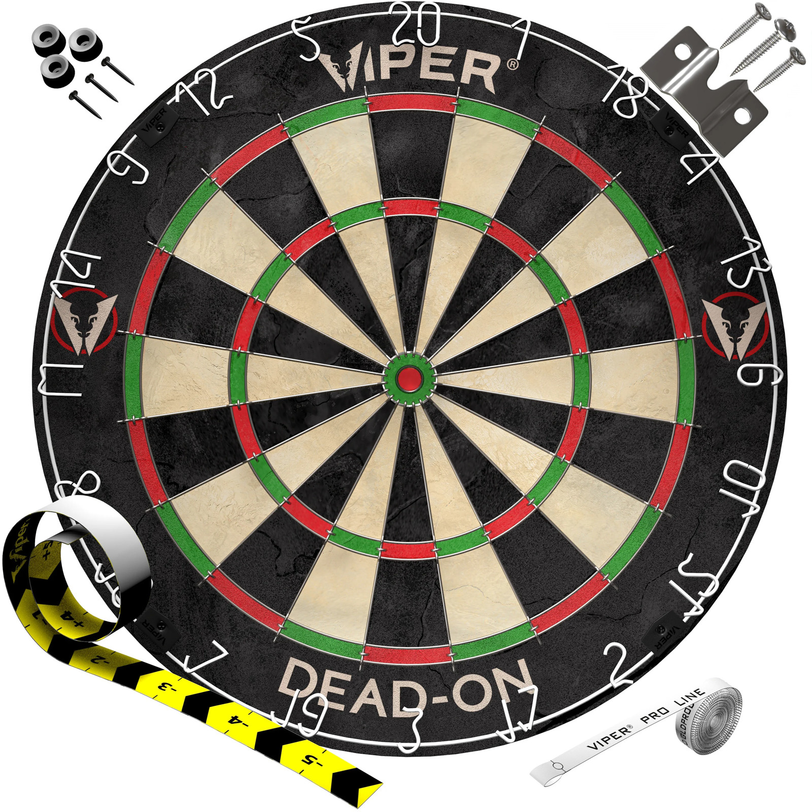 VIPER DEAD ON SISAL BRISTLE STEEL TIP DART BOARD FROM GLD PDTS NEW SHIPS FREE